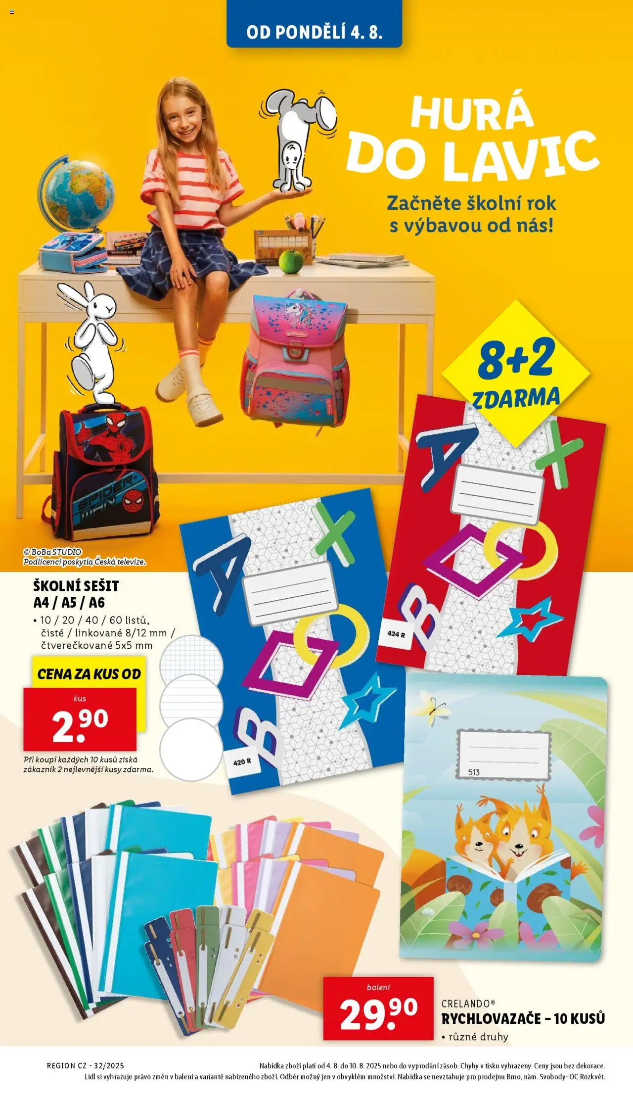 Lidl leták - Spotřební zboží od 04.08.2025 | Strana: 6 | Produkty: Notebook, Sešit