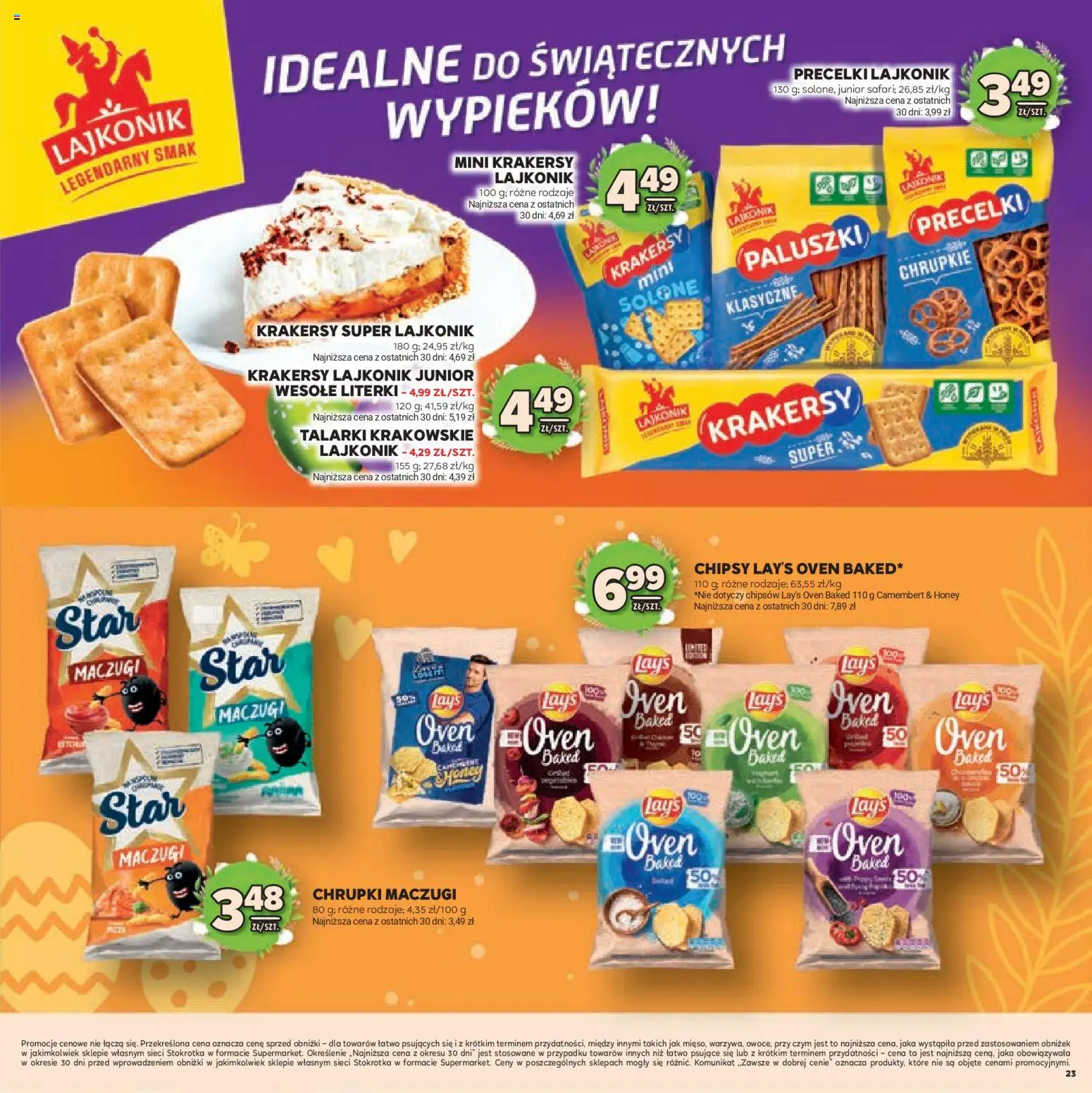 Stokrotka gazetka - Wielkanoc od 19.03.2026 | Strona: 23 | Produkty: Chrupki, Lays, Paluszki, Krakersy