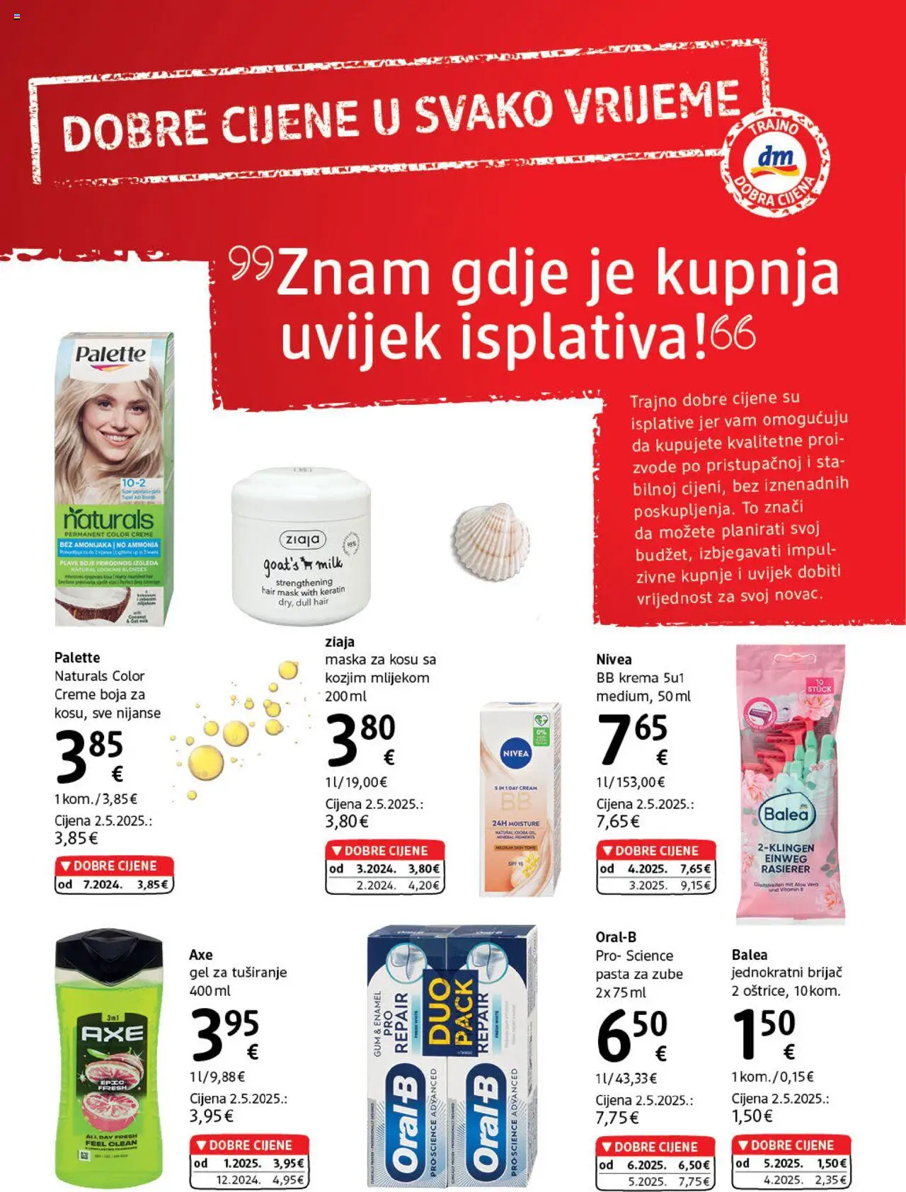 DM katalog | vrijedi od 01.07.2025 | Stranica: 28 | Proizvodi: Maska, Pasta, Nivea, Axe