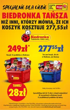 Pogląd oferty "Biedronka gazetka - Tani koszyk" - ważna od 09.04.2026