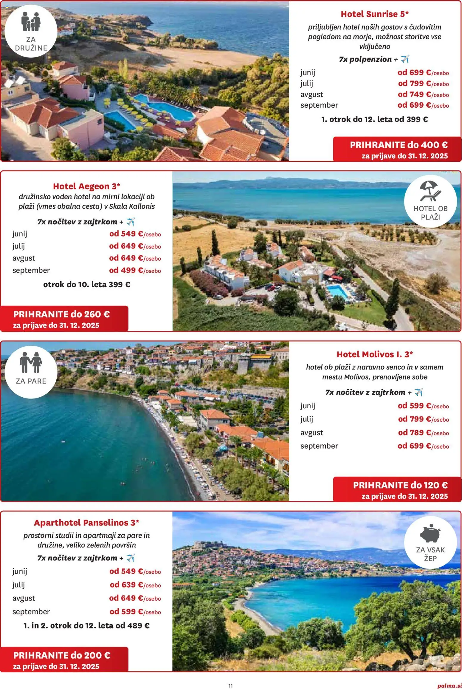 Novi Palma katalog ponudbe – veljaven od 06.11.2025 | Stran: 11