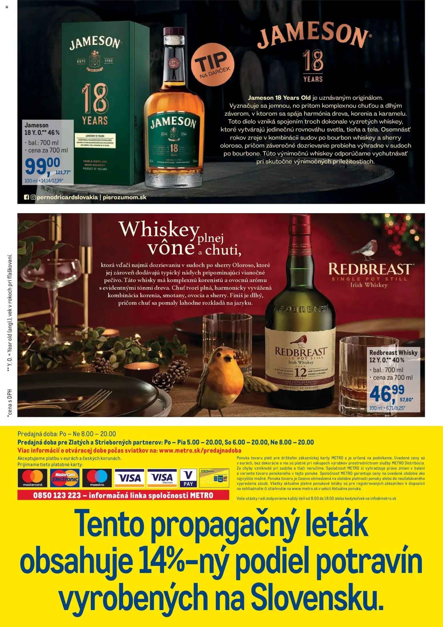 Nové Metro akcie – leták je platný od 19.11.2025 | Strana: 24 | Produkty: Jameson, Bourbon, Whisky
