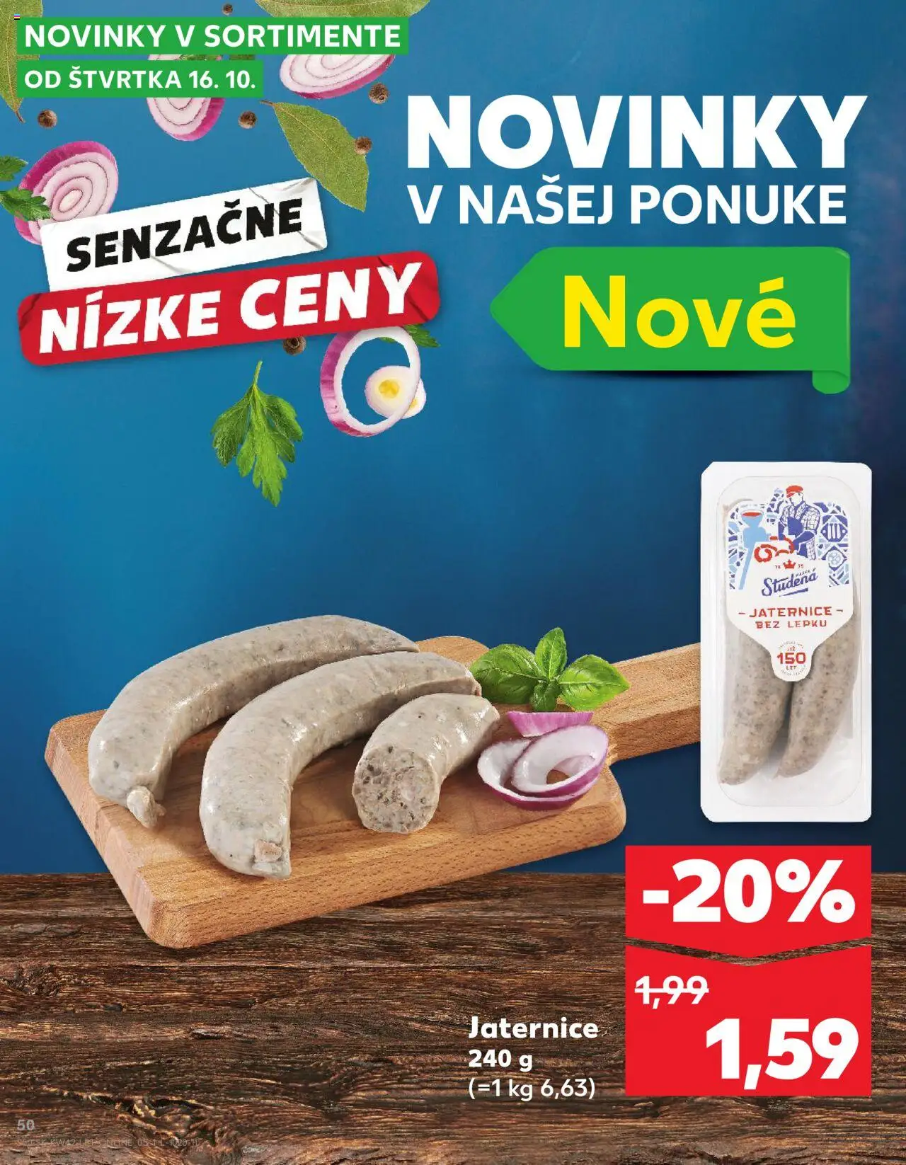 Nové Kaufland akcie – leták je platný od 16.10.2025 | Strana: 50