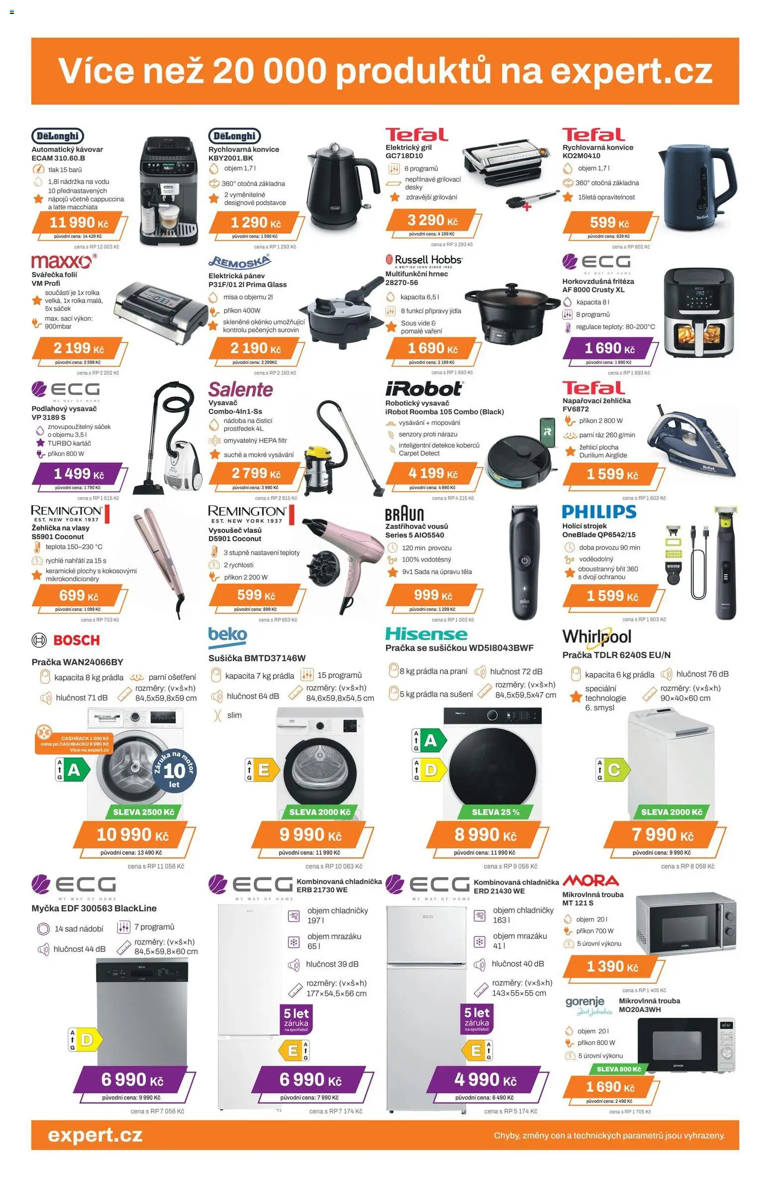 Expert elektro Black Friday od 13.11.2025 | Strana: 2 | Produkty: Trouba, Zastřihovač, Rychlovarná konvice, Sáček