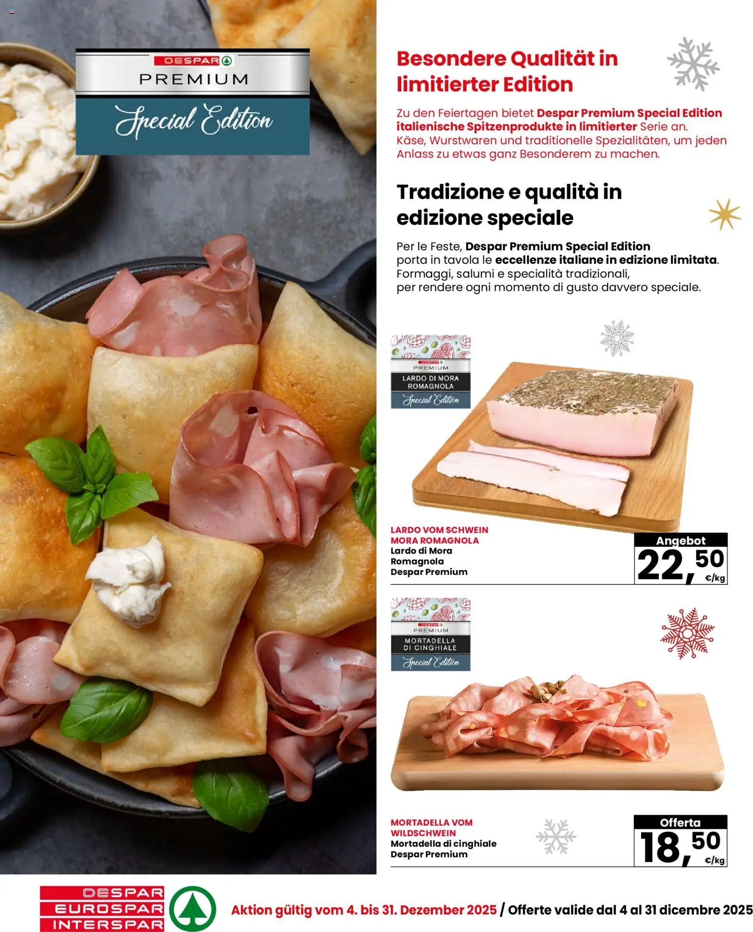 Volantino Despar del 04.12.2025 | Pagina: 8 | Prodotti: Mortadella