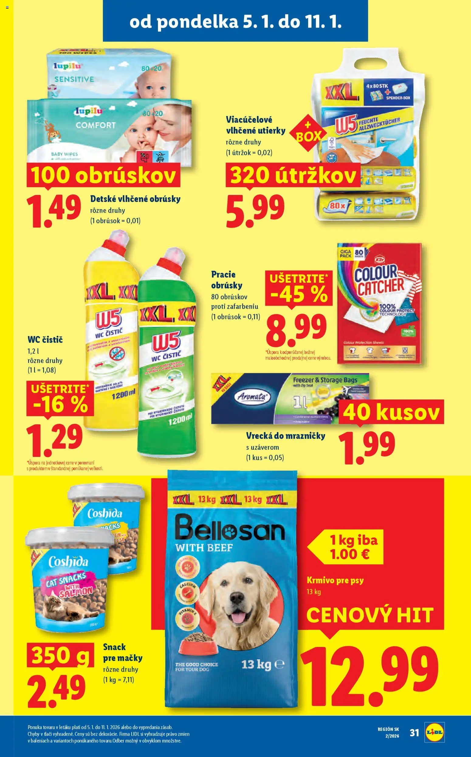 Nové Lidl akcie – leták je platný od 05.01.2026 | Strana: 38 | Produkty: Mrazničky, Wc