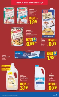 Vista previa Freshona Bebida de coco, 2 variedades. 425 ml válido desde el 06.04.2026 | Página: 21 | Productos: Τυρόπιτα, Pescado, Ropa, Peso