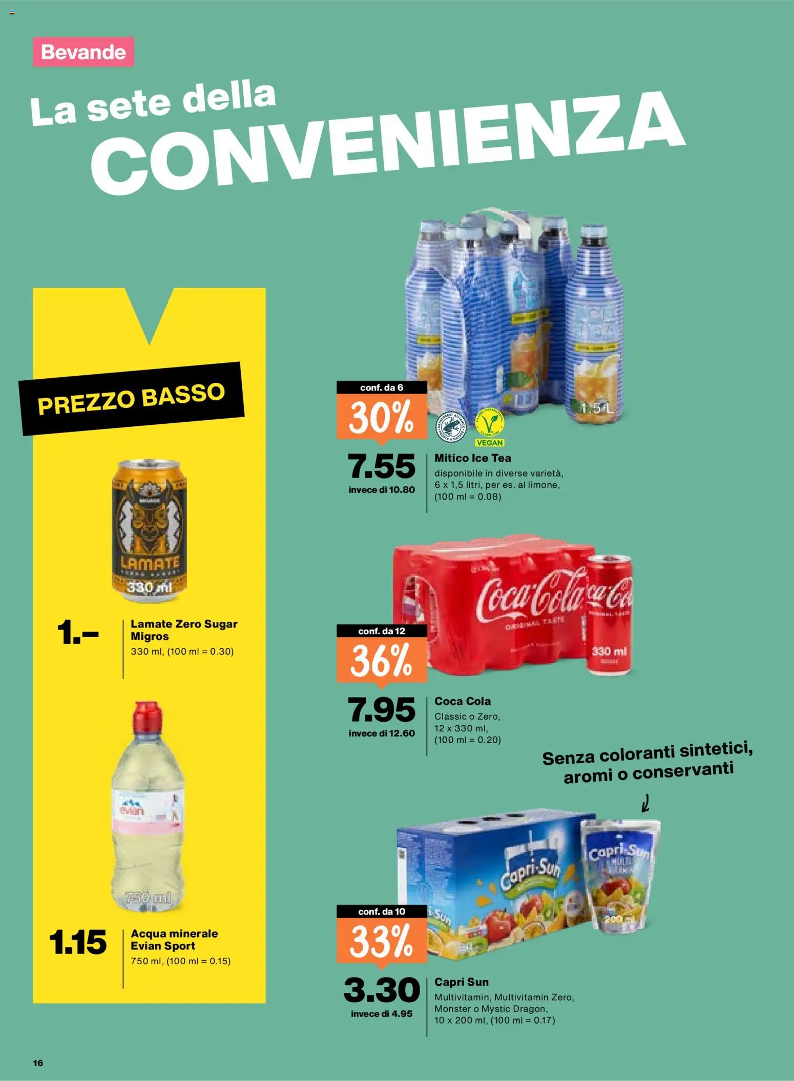 Migros aktionen IT – gültig ab 19.03.2026 | Seite: 16 | Produkte: Coca Cola