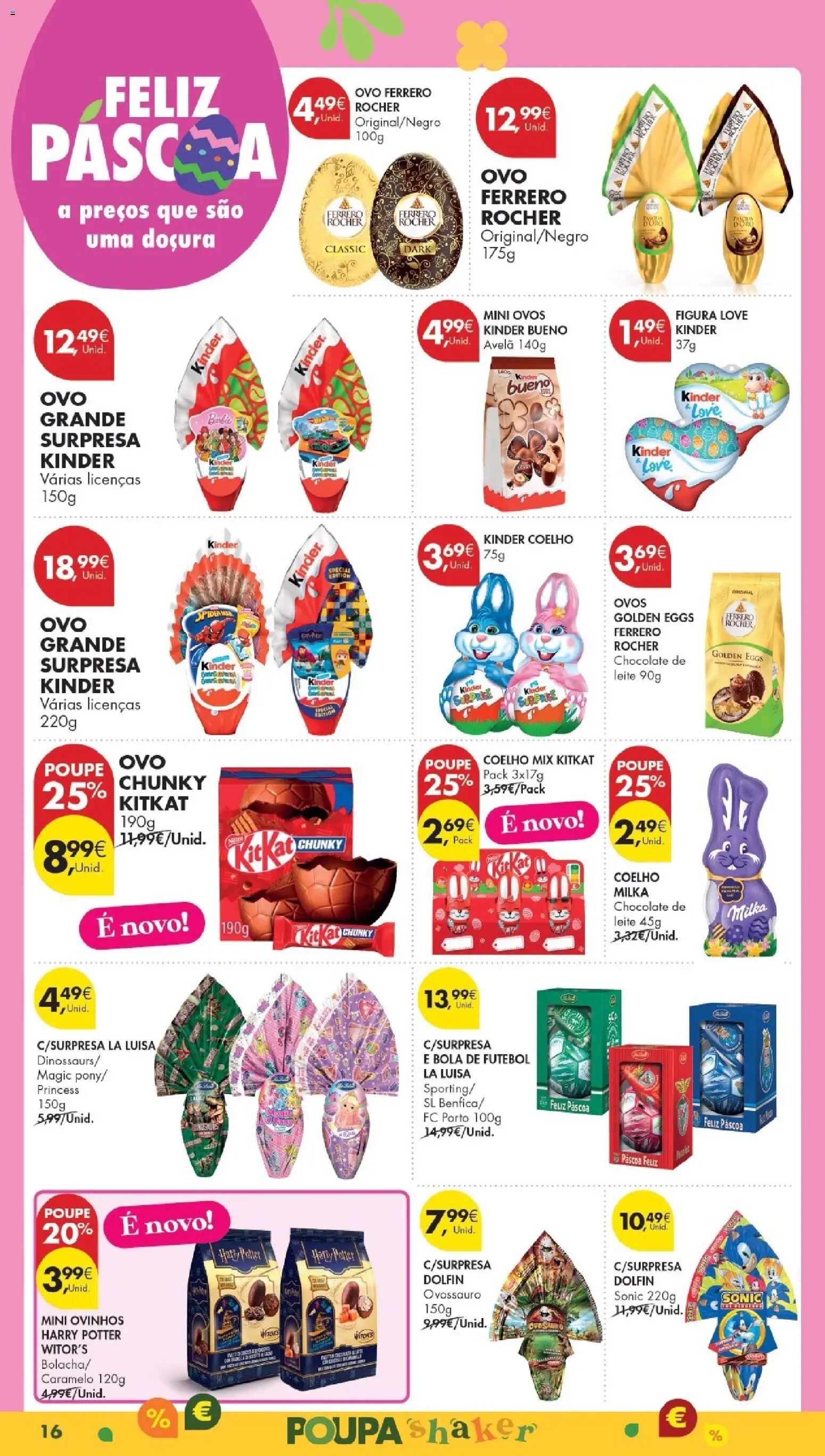 Pingo Doce Poupe Esta Semana Madeira │ válido de 03.03.2026 | Página: 16 | Produtos: Ferrero rocher, Leite, Chocolate, Coelho