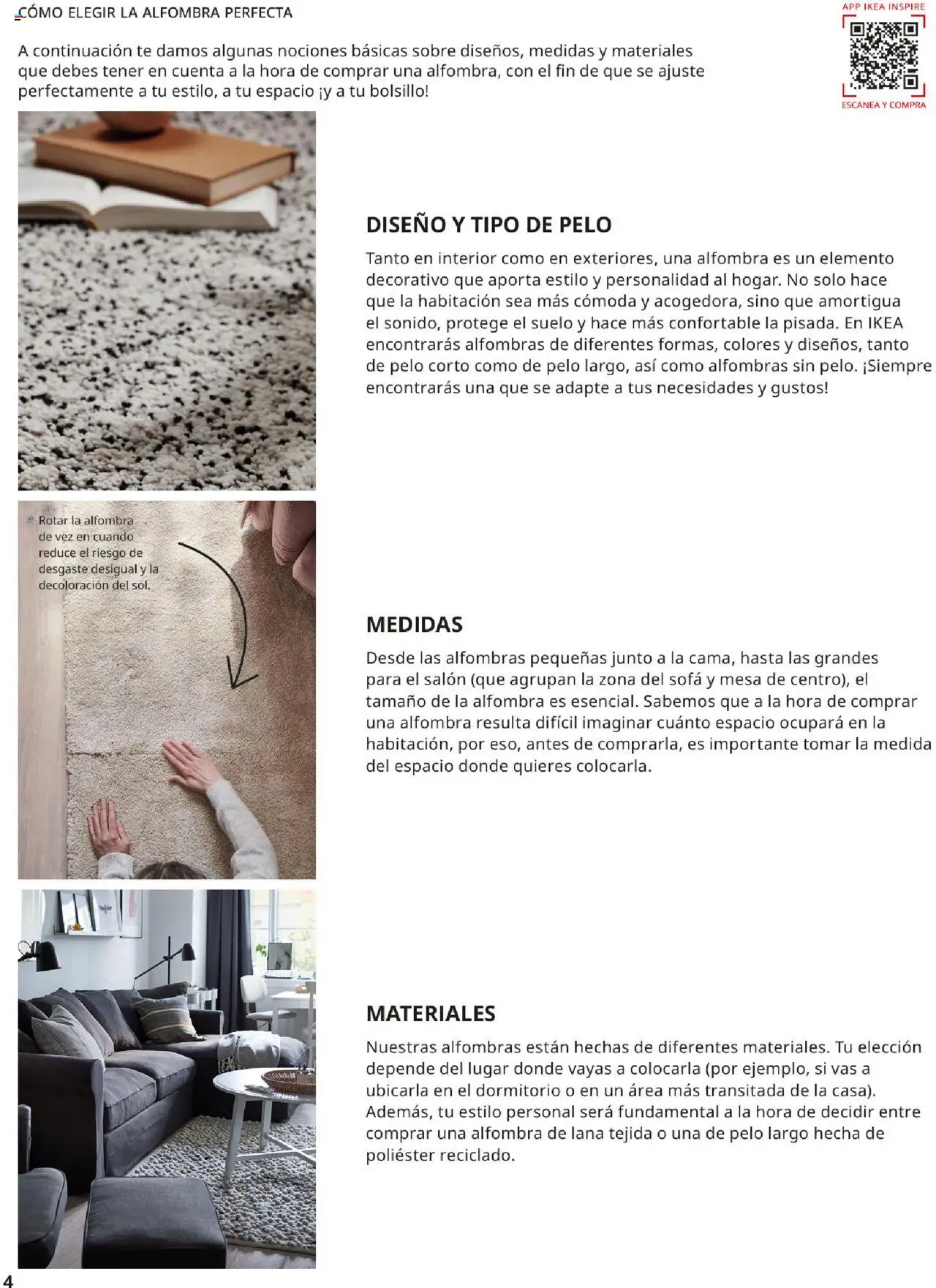 Catálogo IKEA Alfombras │ válido desde el 04.02.2025 | Página: 4 | Productos: Té, Sofá, Mesa, Alfombra