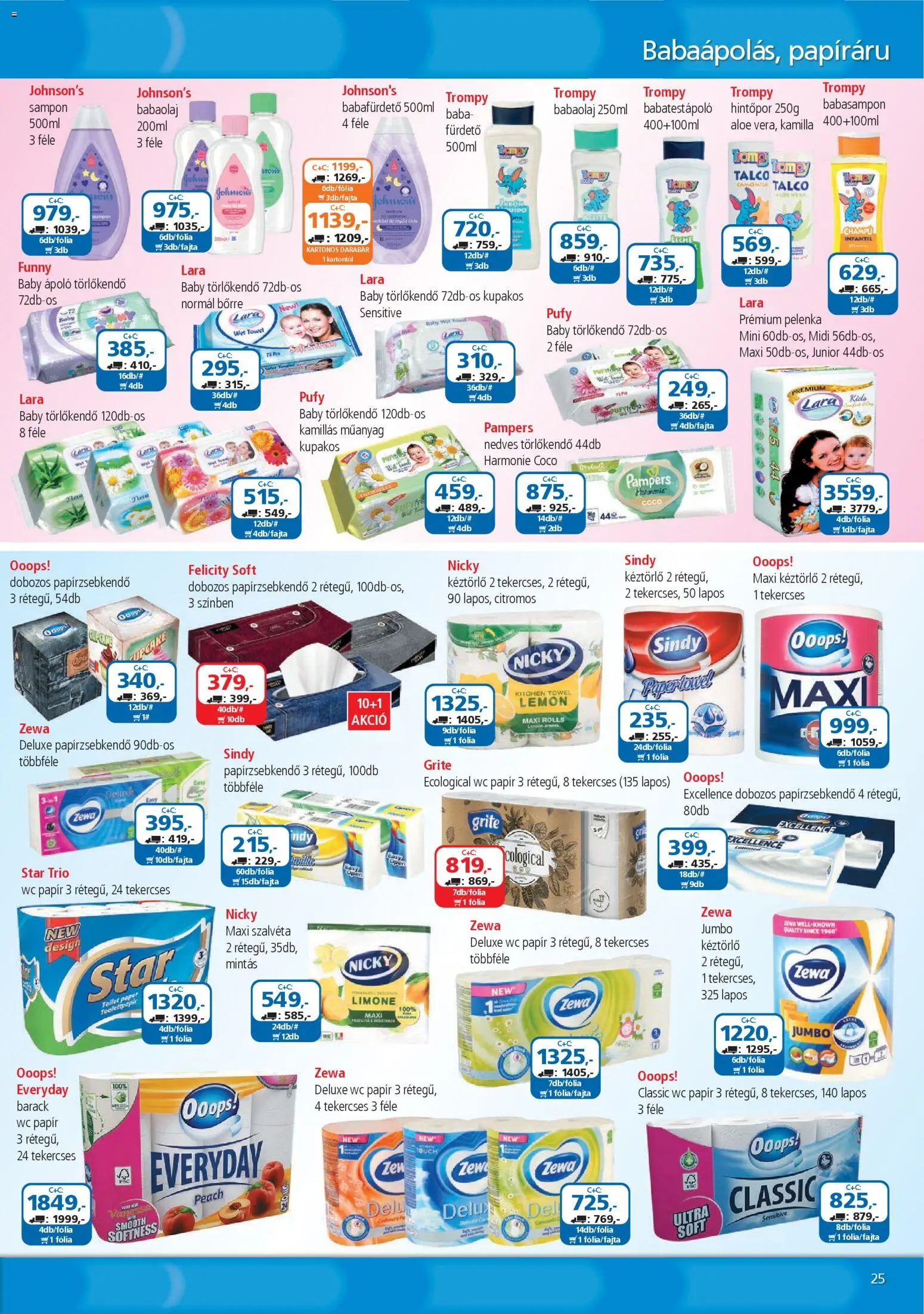 ÁRKLUB akciós ujság - amely érvényes a következő dátumtól: 01.11.2025 | Oldal: 25 | Termékek: Pampers, Pelenka, Nedves törlőkendő, Sampon