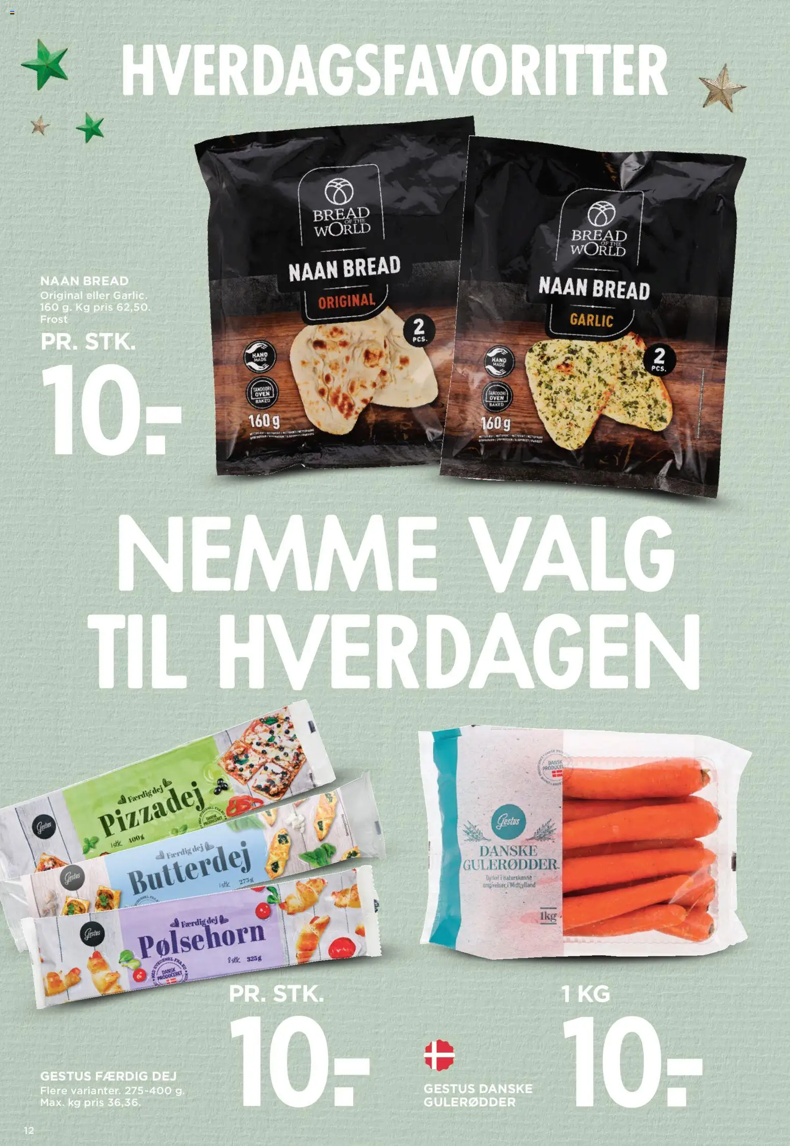 Meny tilbudsavis – gyldig fra 07.11.2025 | Side: 20 | Produkter: Butterdej, Pølsehorn, Gulerødder, Pizzadej