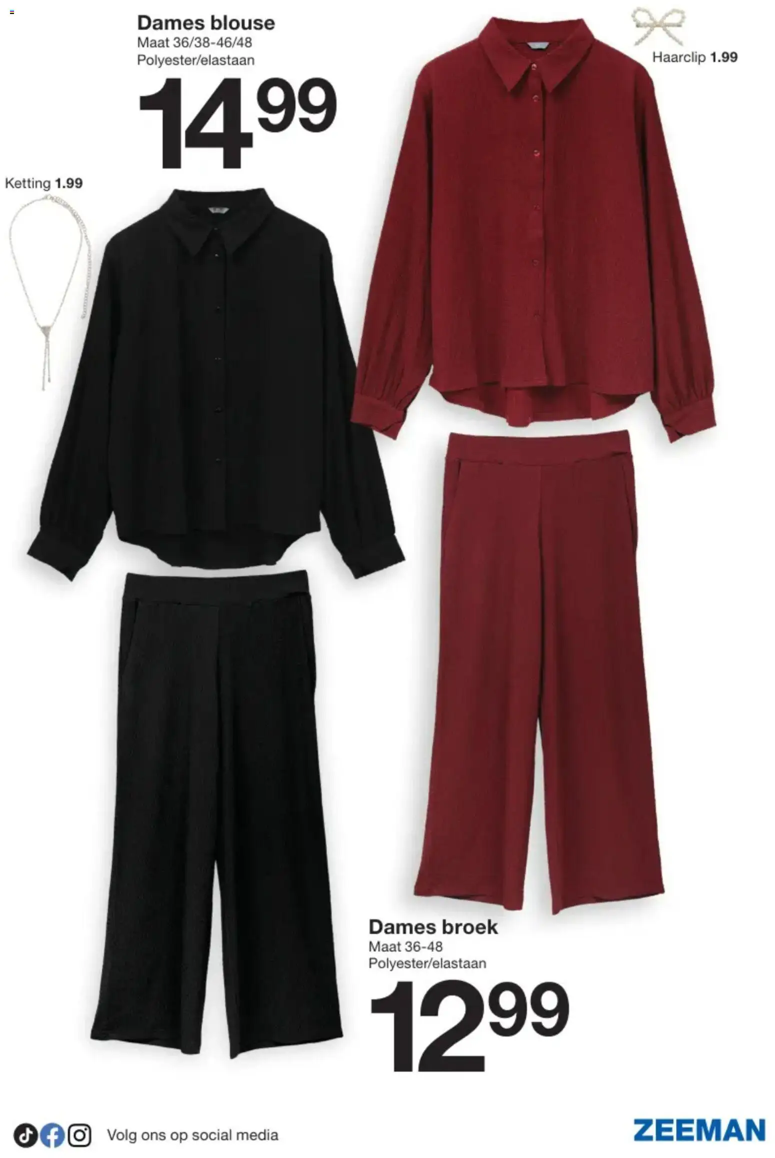 {H1} | Pagina: 15 | Producten: Ketting, Haarclip, Blouse, Broek