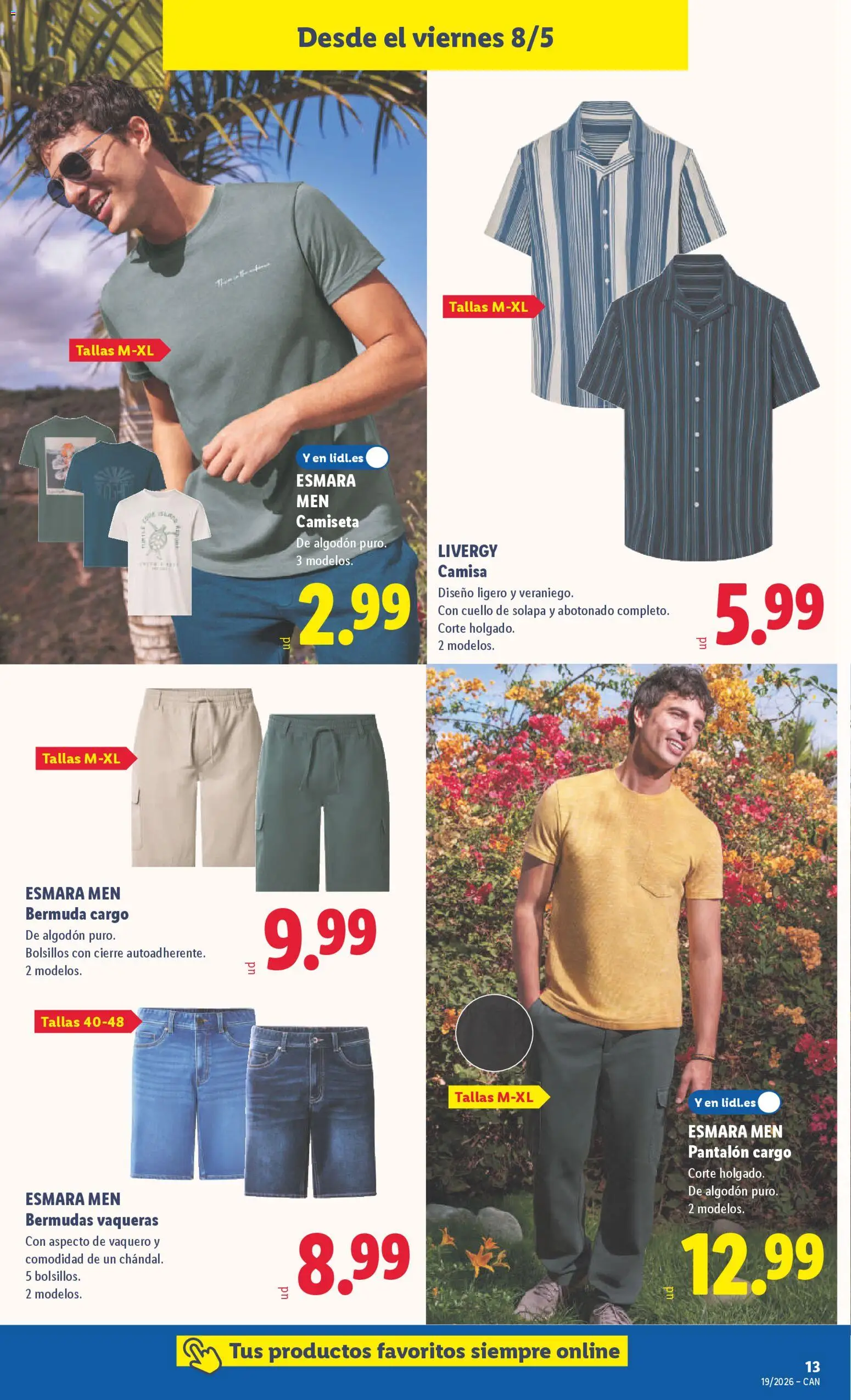 Lidl folleto de bazar │ válido desde el 04.05.2026 | Página: 27 | Productos: Camisa, Bermudas