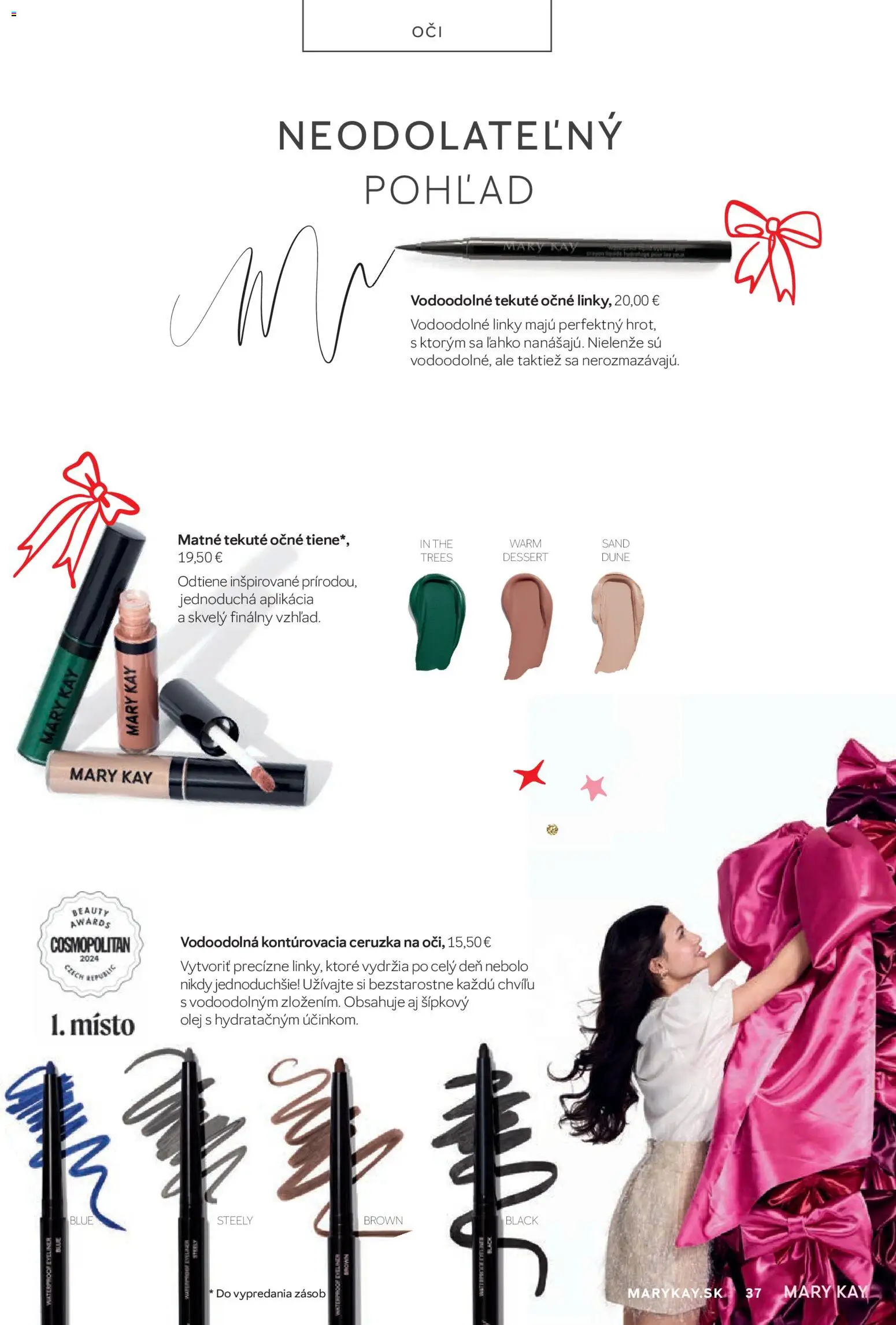 Nové Mary Kay akcie – leták je platný od 16.10.2025 | Strana: 37 | Produkty: Olej, Očné tiene, Ceruzka