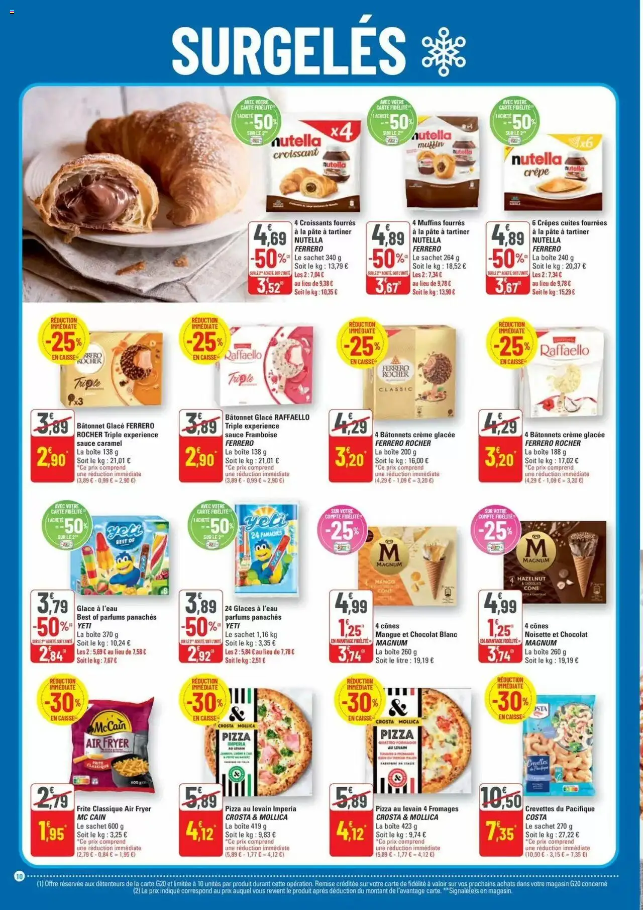  | Page: 10 | Produits: Crevettes, Air fryer, Pâte à tartiner, Chocolat