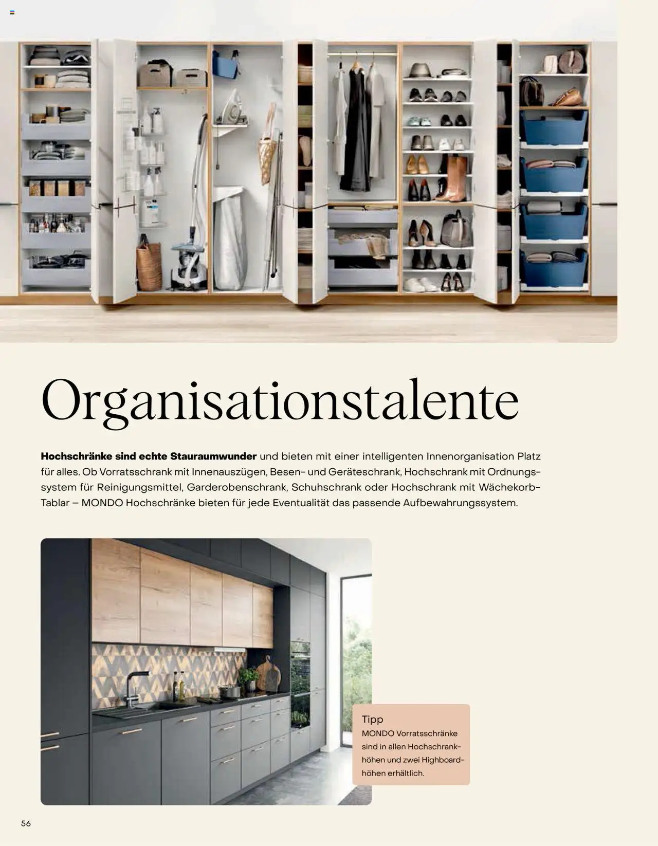 Ostermann Mondo Küchenprospekt – gültig ab 26.05.2025 | Seite: 56 | Produkte: HIghboard, Hochschrank