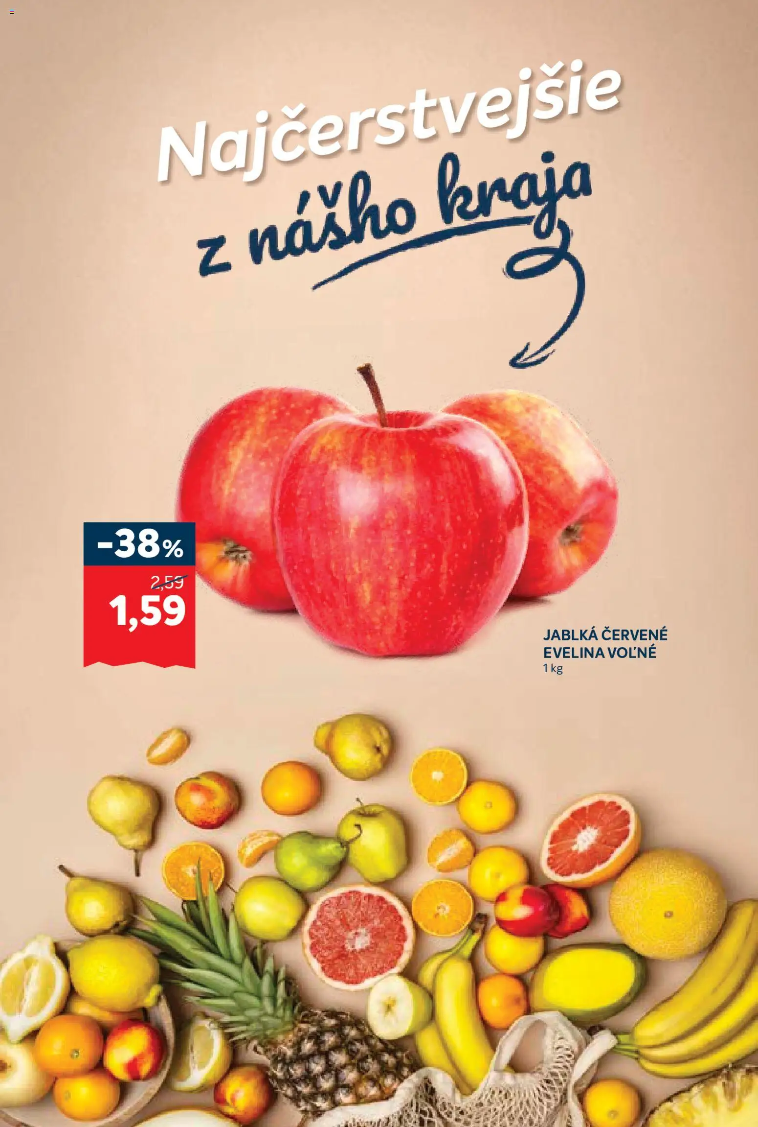 Nové Kraj akcie – leták je platný od 16.04.2026 | Strana: 3 | Produkty: Jablká