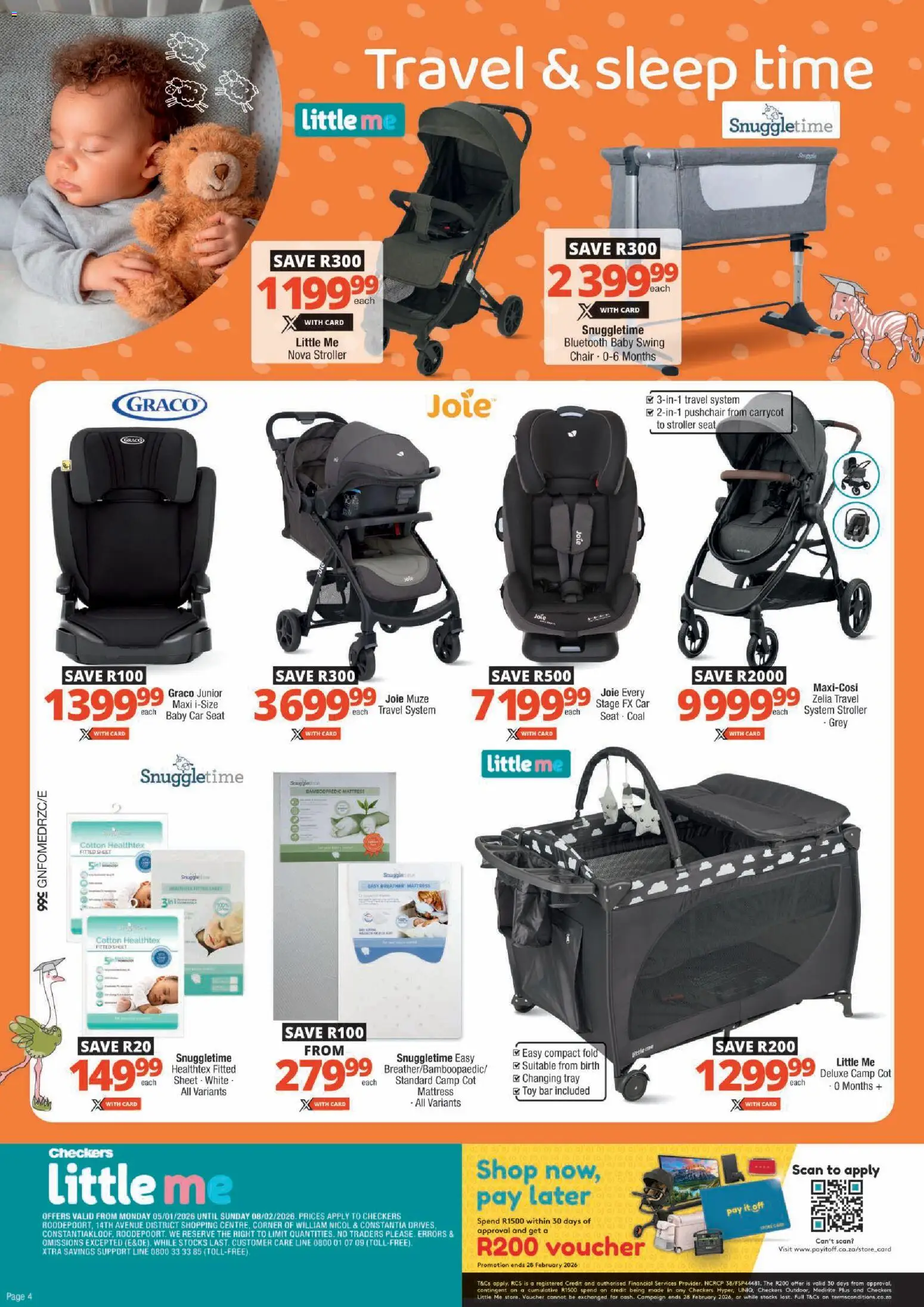 New Checkers catalogue – valid from 05.01.2026 | Page: 4 | Products: Tray, Mattress