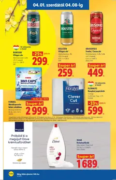 BORSODI Világos sör, Világos sör, alkoholtartalom: 4,5%, +50 Ft betétdíj, 0,5 l - amely érvényes a következő dátumtól: 01.04.2026 | Oldal: 14