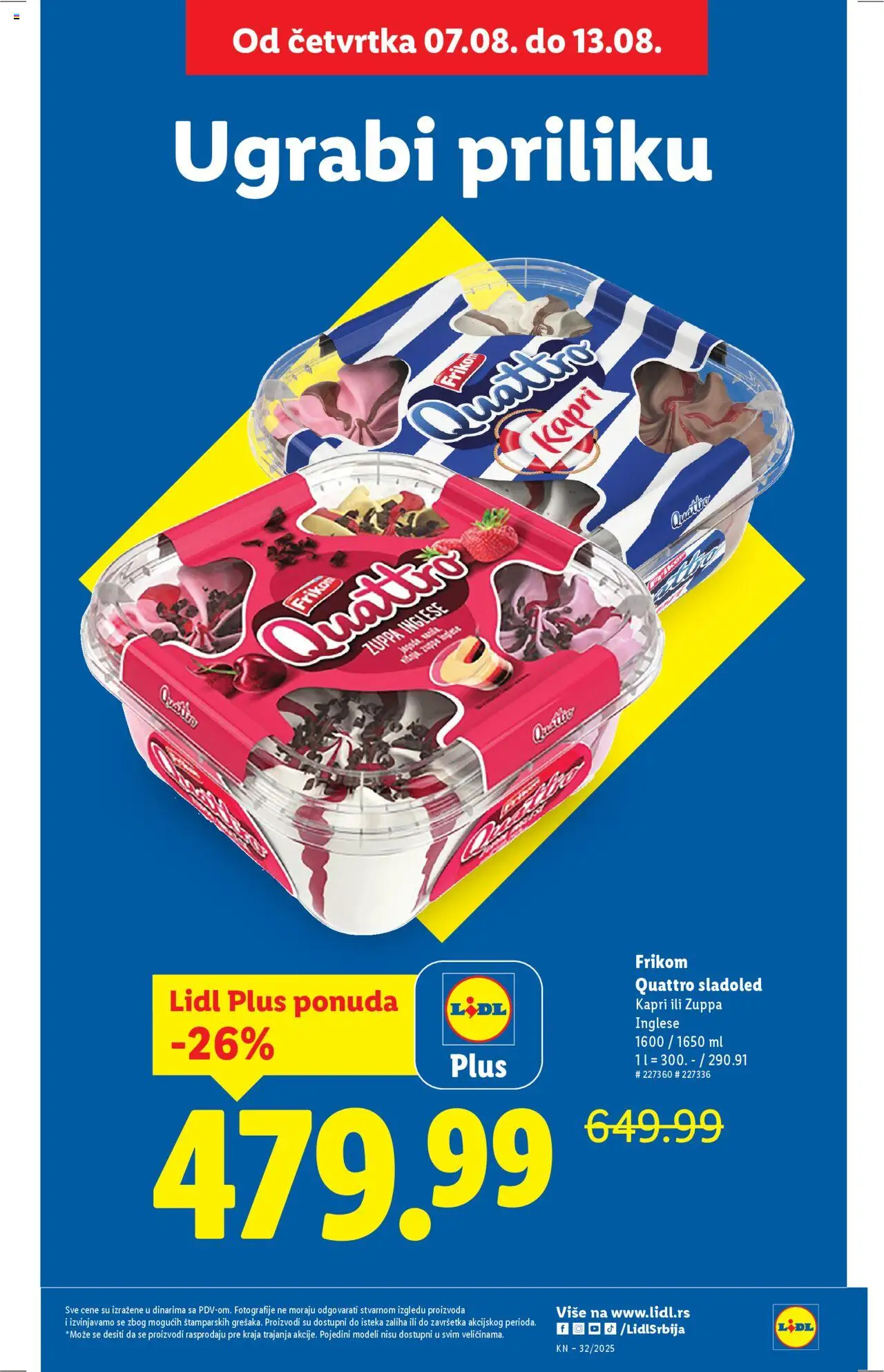 Lidl katalog - važi od 07.08.2025 | Strana: 5 | Proizvode: Sladoled