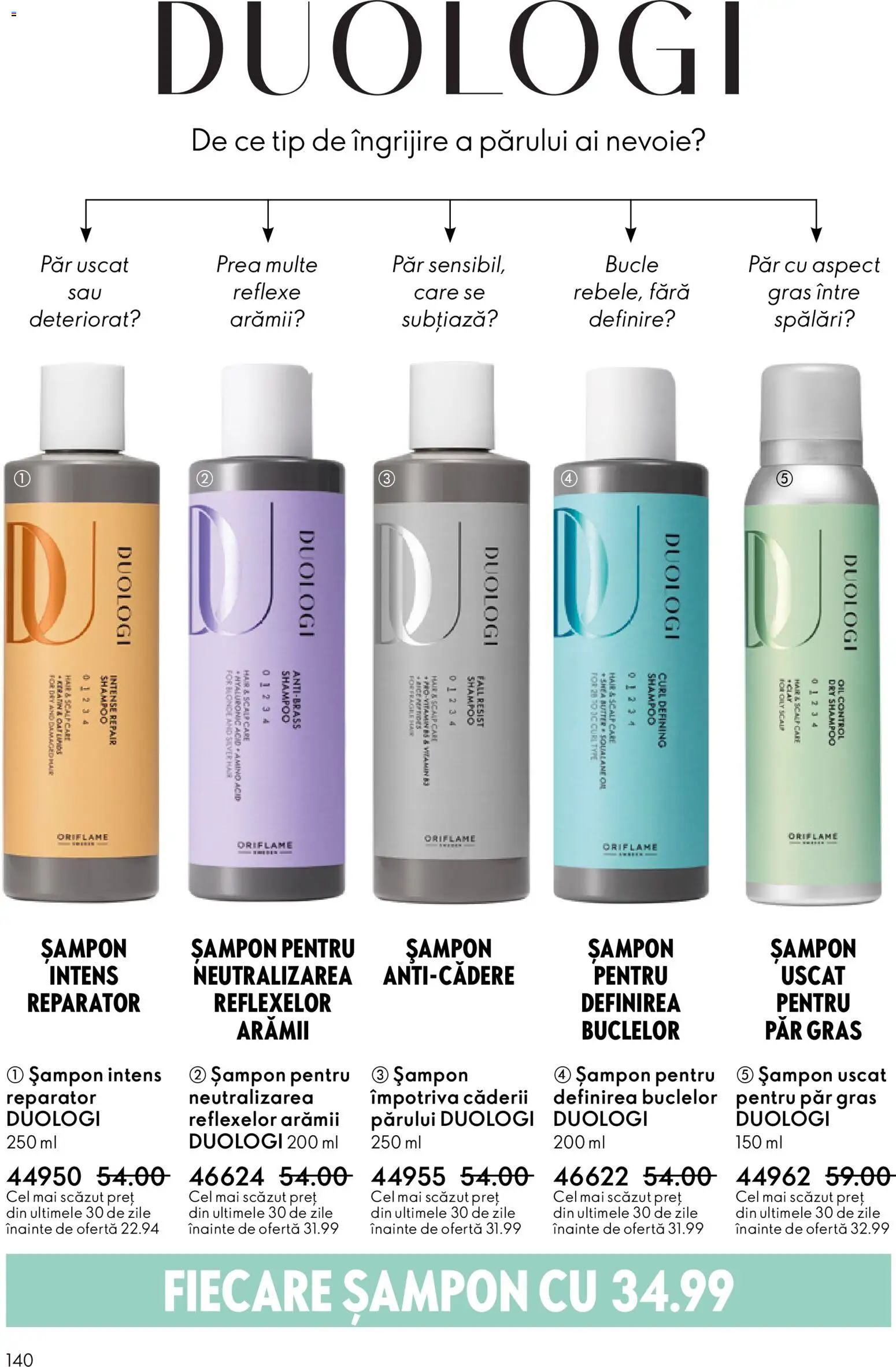 Noul catalog Oriflame – valabil de la 21.01.2026 | Pagină: 140 | Produse: Șampon, Șampon uscat