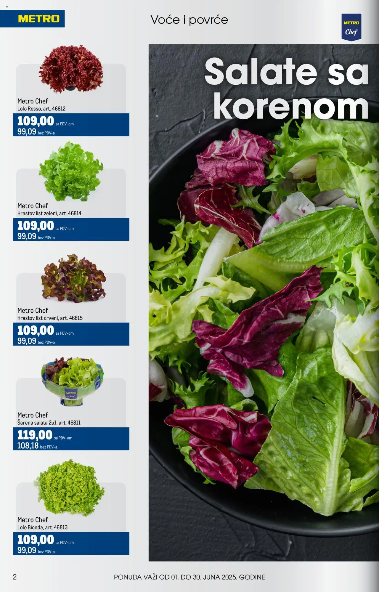 Metro katalog - važi od 01.06.2025 | Strana: 2 | Proizvode: Salata