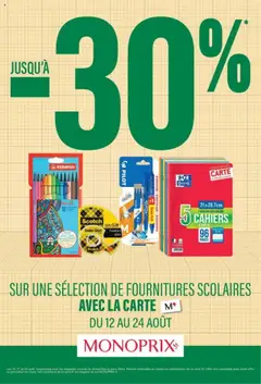 Monoprix - Prévisualisation de Monoprix catalogue promotionnel valide à partir de 12.08.2025