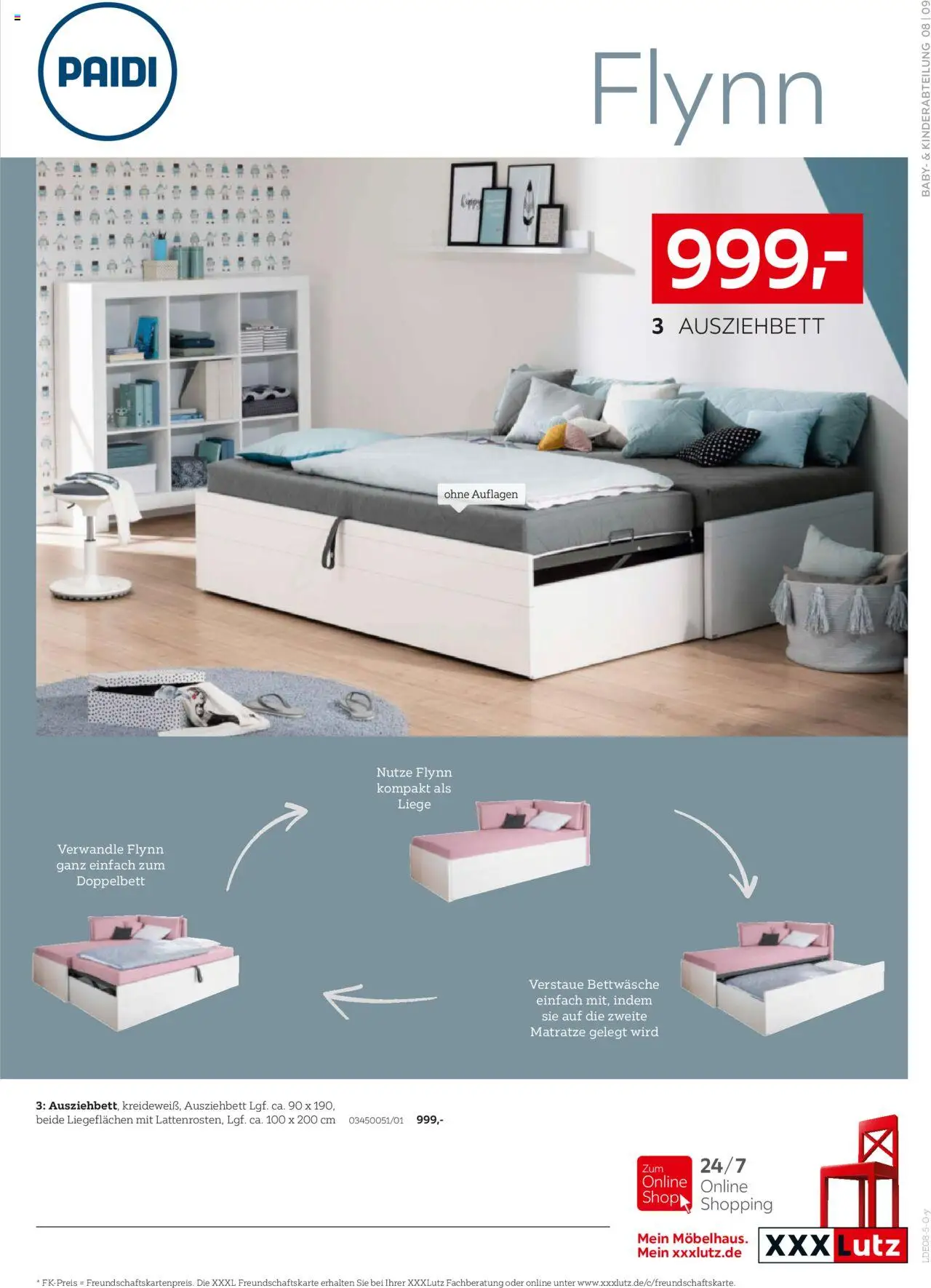 XXXL Lutz Paidi Spezial – gültig ab 18.08.2025 | Seite: 9 | Produkte: Matratze, Doppelbett, Bettwäsche, Reis