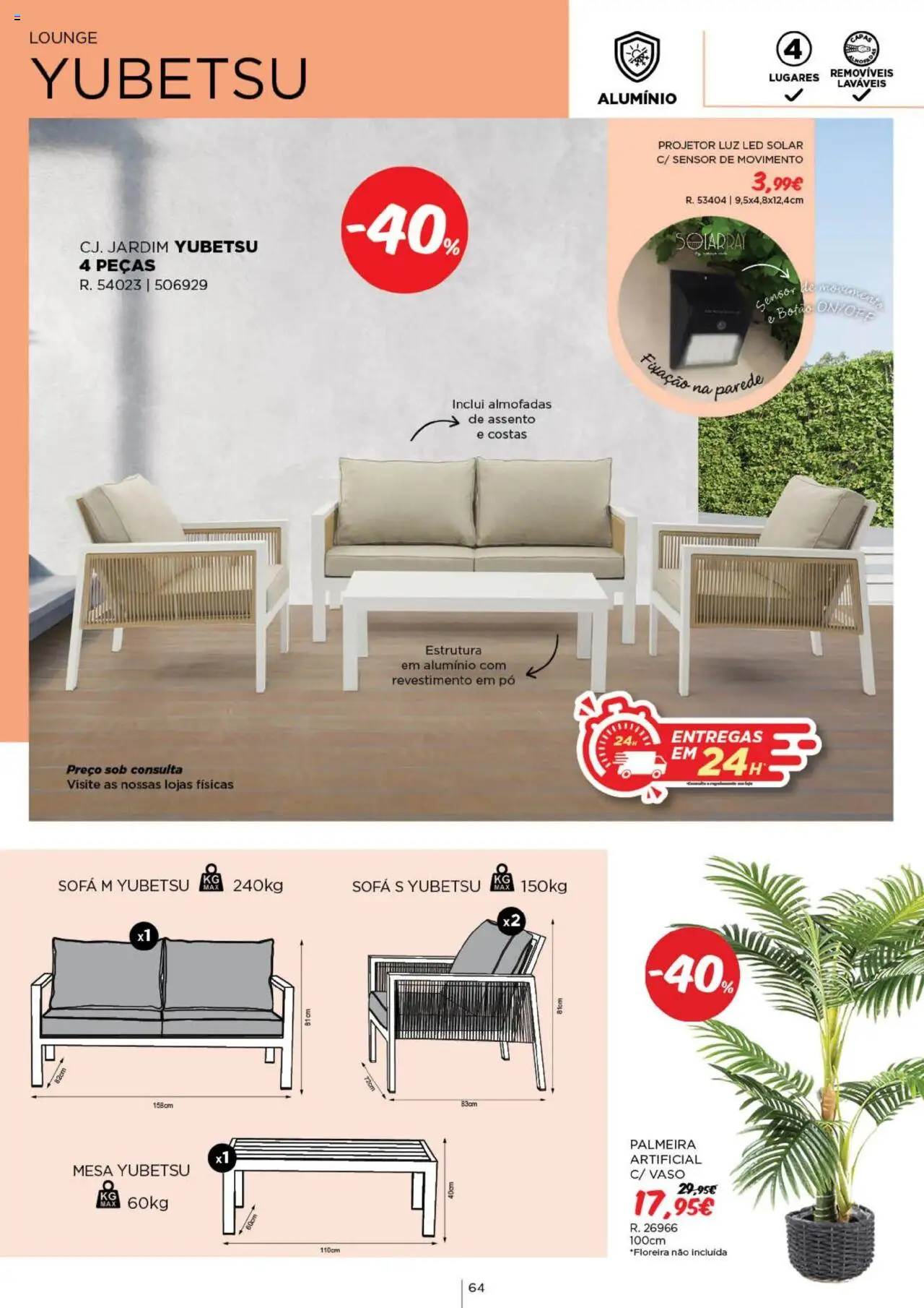 Espaço Casa - Catálogo  Ec Ar Livre  2025 │ válido de 04.03.2025 | Página: 64 | Produtos: Botas, Pó, Projetor, Vaso