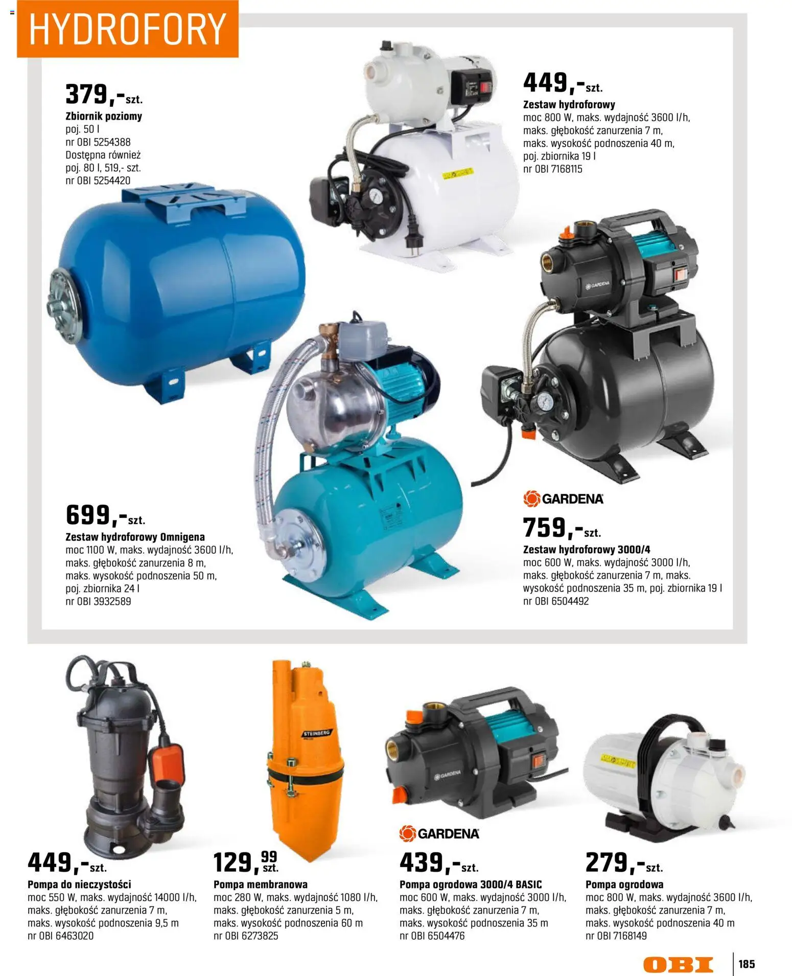OBI gazetka - Ogród od 11.03.2026 | Strona: 185