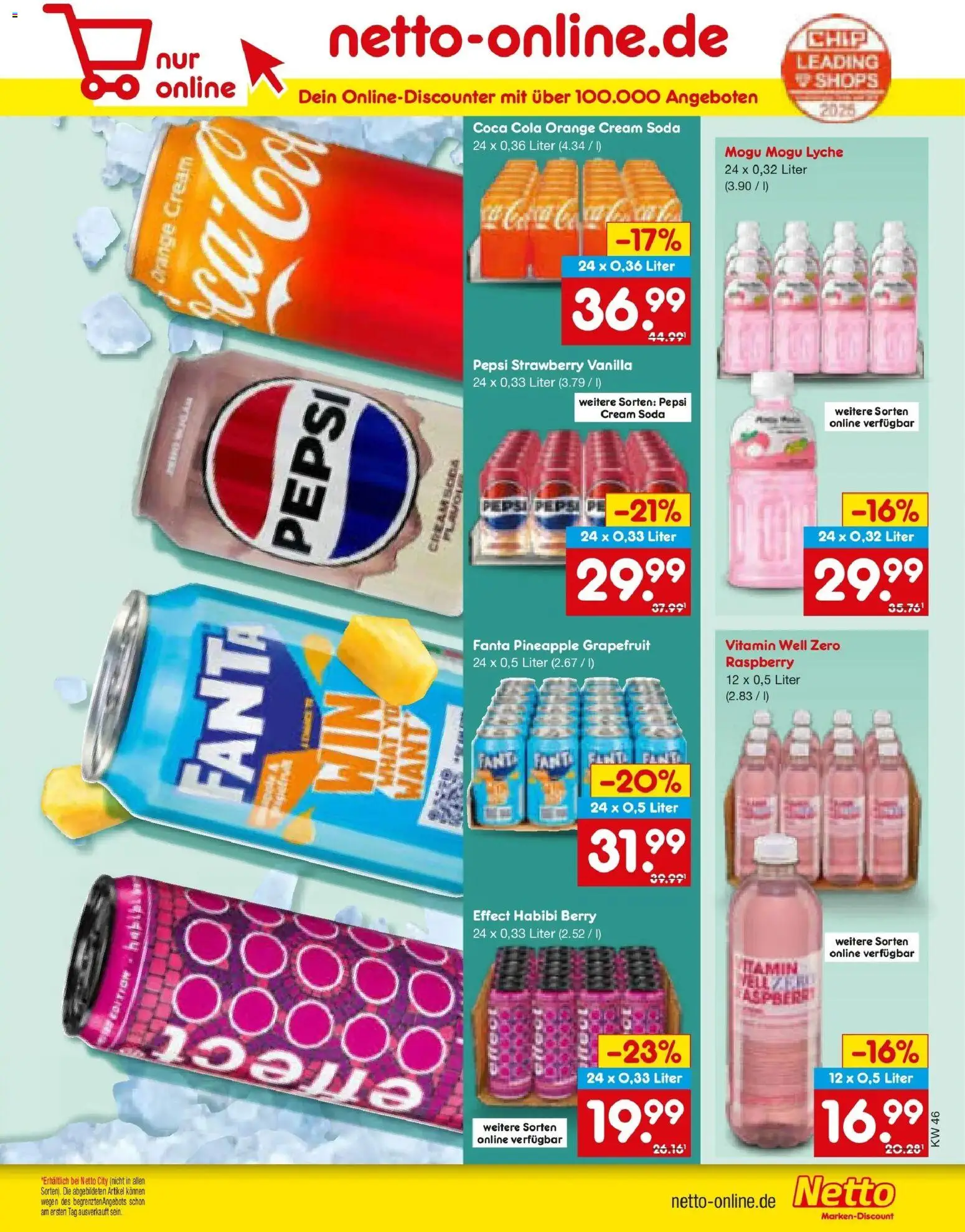 Netto Marken-Discount - Netto: Wochenangebote – gültig ab 10.11.2025 | Seite: 59 | Produkte: Coca cola, Cola, Grapefruit, Pepsi