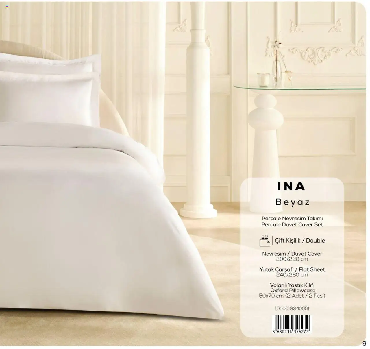 Karaca - Karaca Home - White Collection - 03.03.2025 tarihinden itibaren geçerlidir | Sayfa: 9 | Ürünler: Yatak, Yastık, Nevresim, Yastık kılıfı