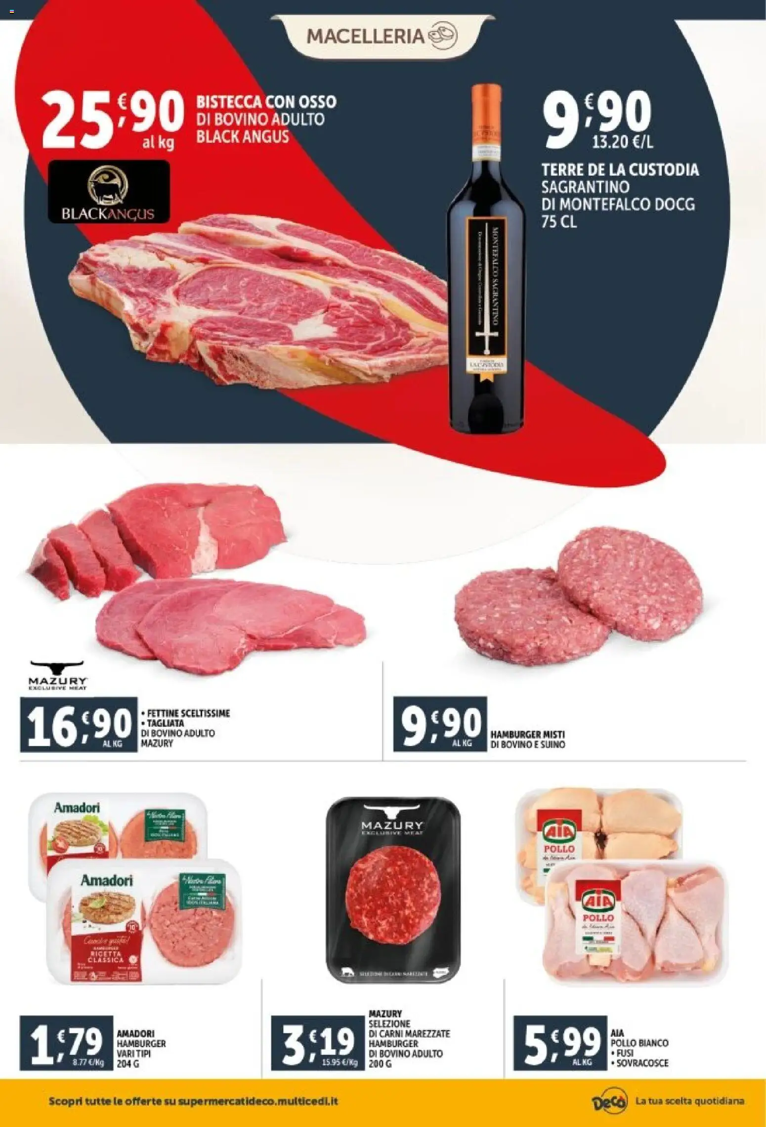 Volantino Decò del 29.12.2025 | Pagina: 6 | Prodotti: Bovino, Pollo, Suino, Hamburger