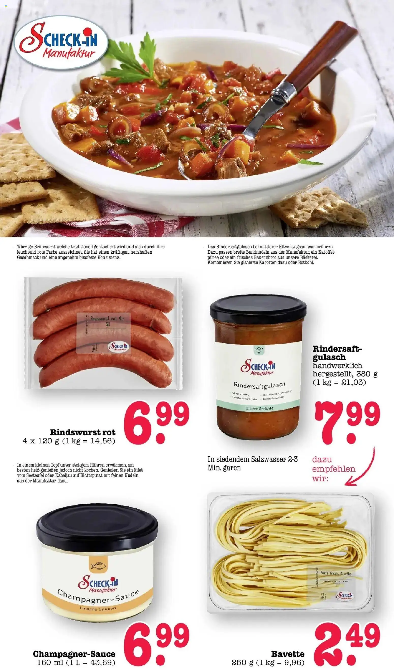 Edeka prospekt Bühlertal	 – gültig ab 05.04.2026 | Seite: 14 | Produkte: Gulasch, Pasta, Nudeln