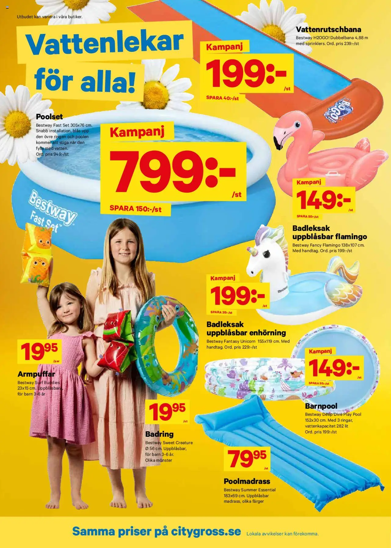 City Gross reklamblad aktuell från 23.06.2025 | Sida: 13 | Produkter: Pool, Set