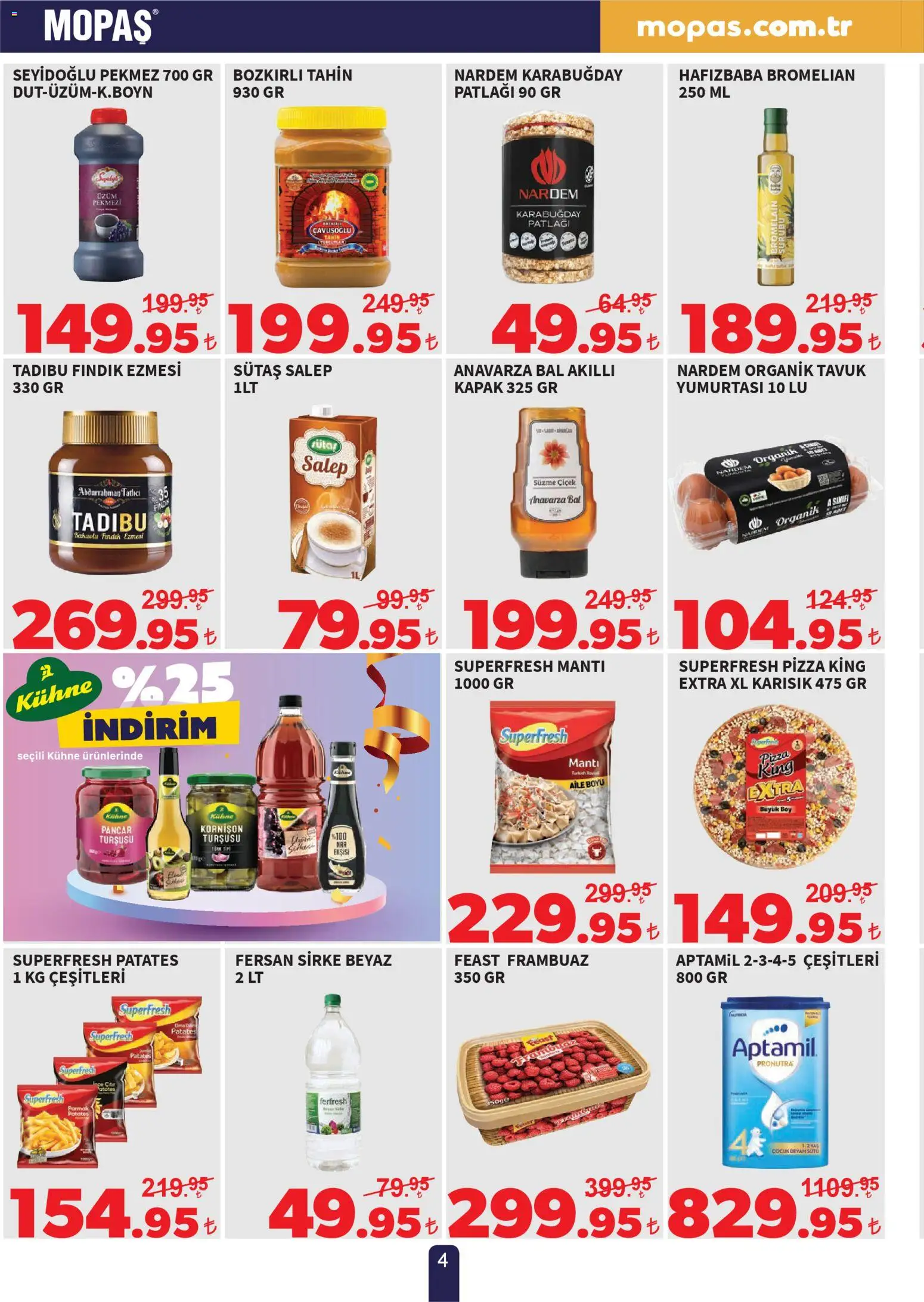 Mopaş Katalog - 20.01.2026 tarihinden itibaren geçerlidir | Sayfa: 4 | Ürünler: Pizza, Fındık, Patates, Pancar