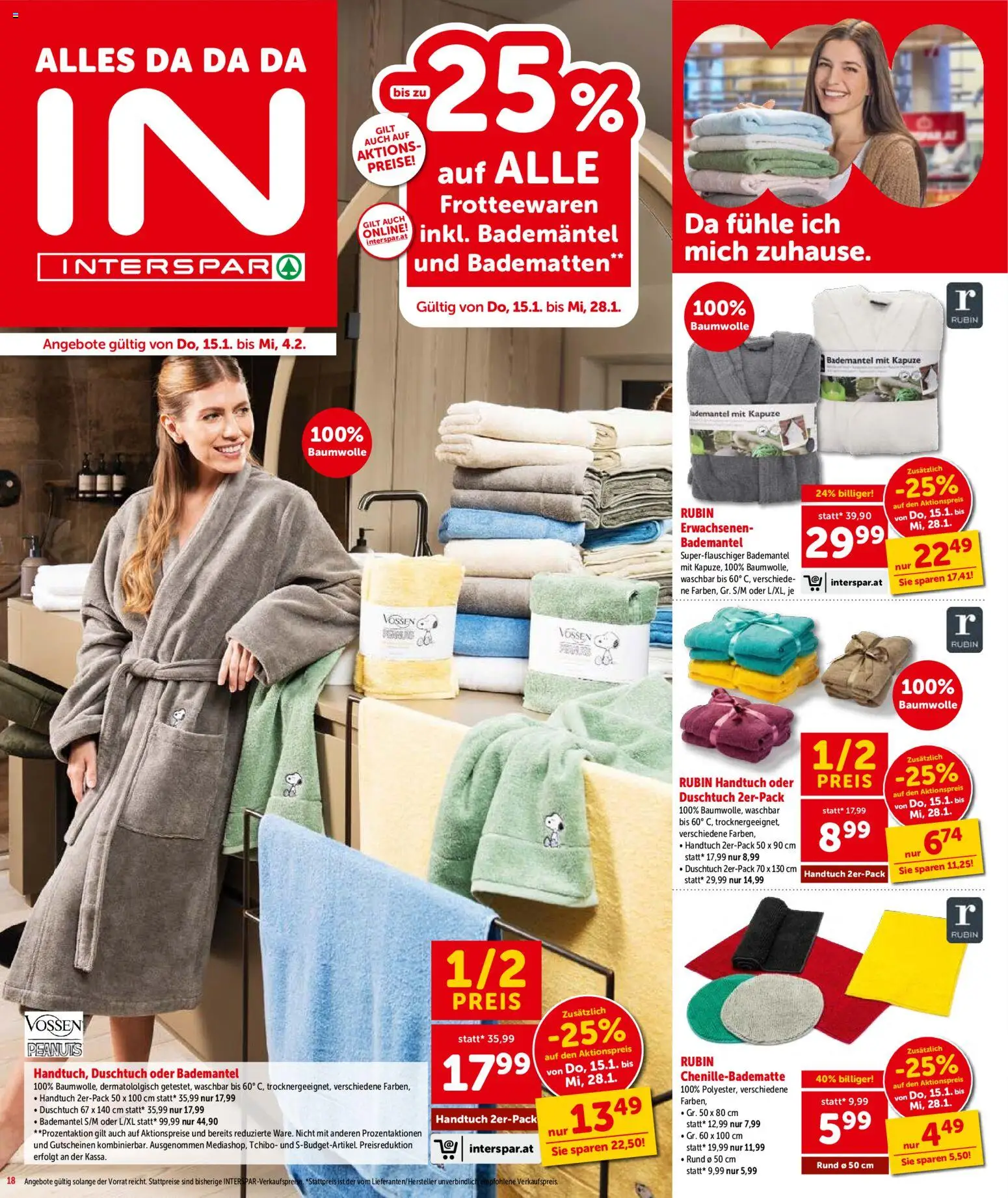 Interspar Flugblatt - Steiermark gültig ab 15.01.2026 | Seite: 19 | Produkte: Bademantel