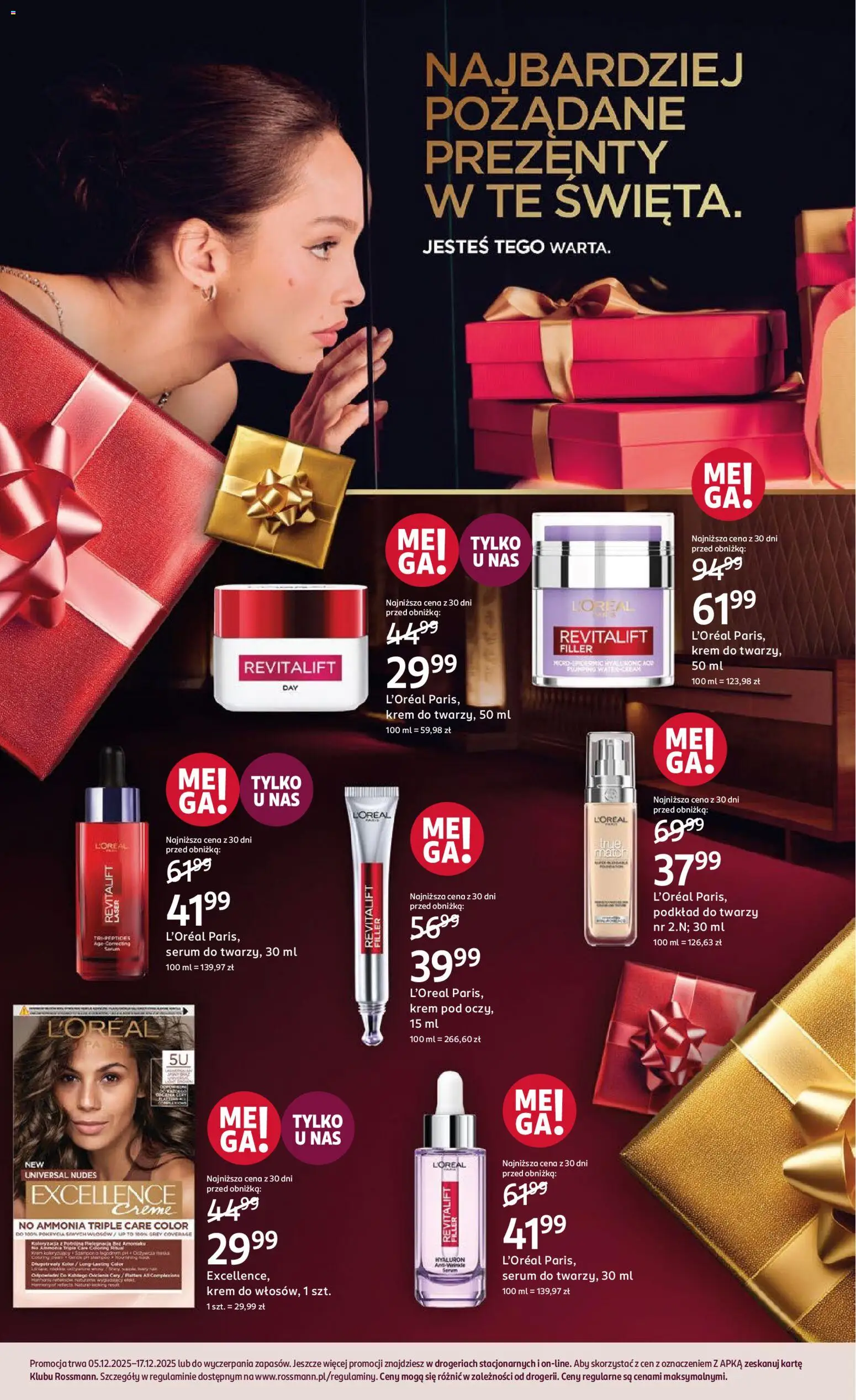 Rossmann Gazetka od 05.12.2025 | Strona: 14 | Produkty: Krem, Podkład do twarzy