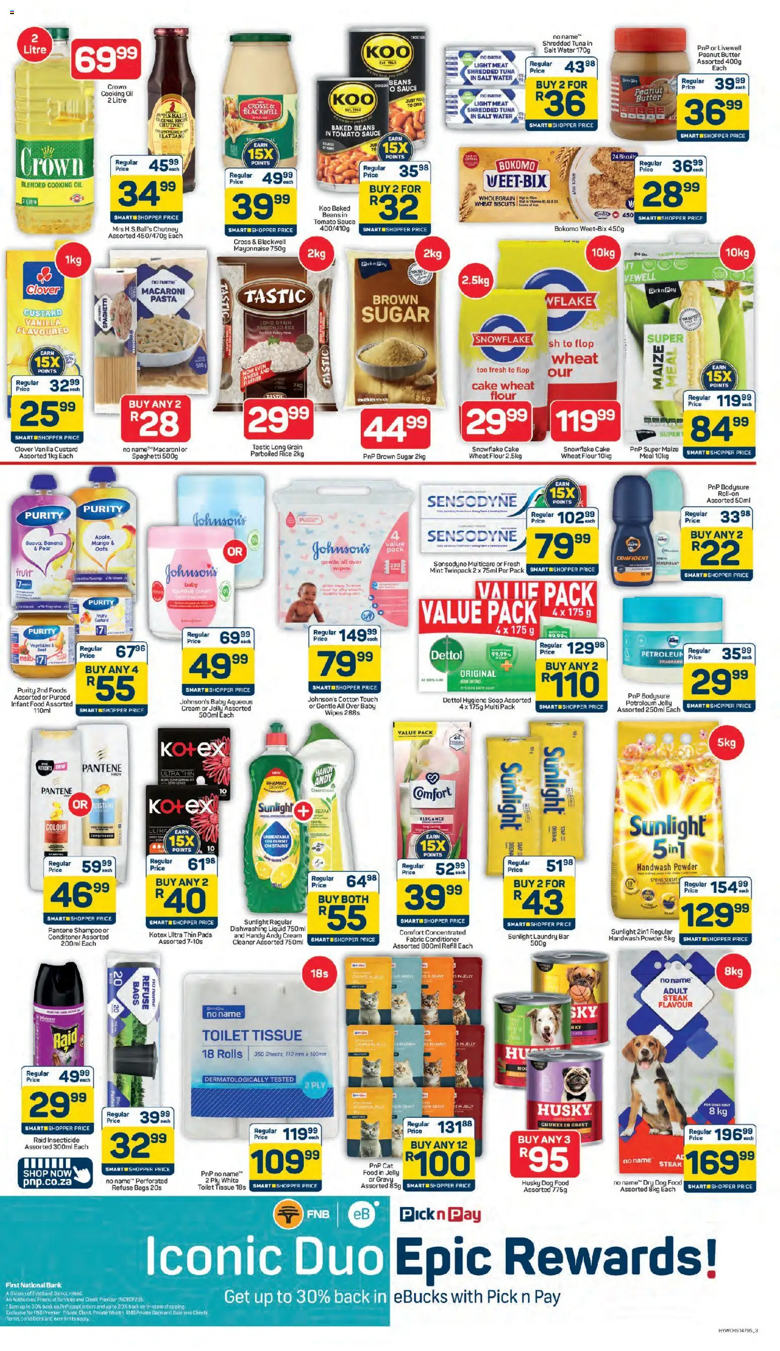 New Pick n Pay catalogue – valid from 09.04.2026 | Page: 3 | Products: Bath, Pads, Vegetables, Salt