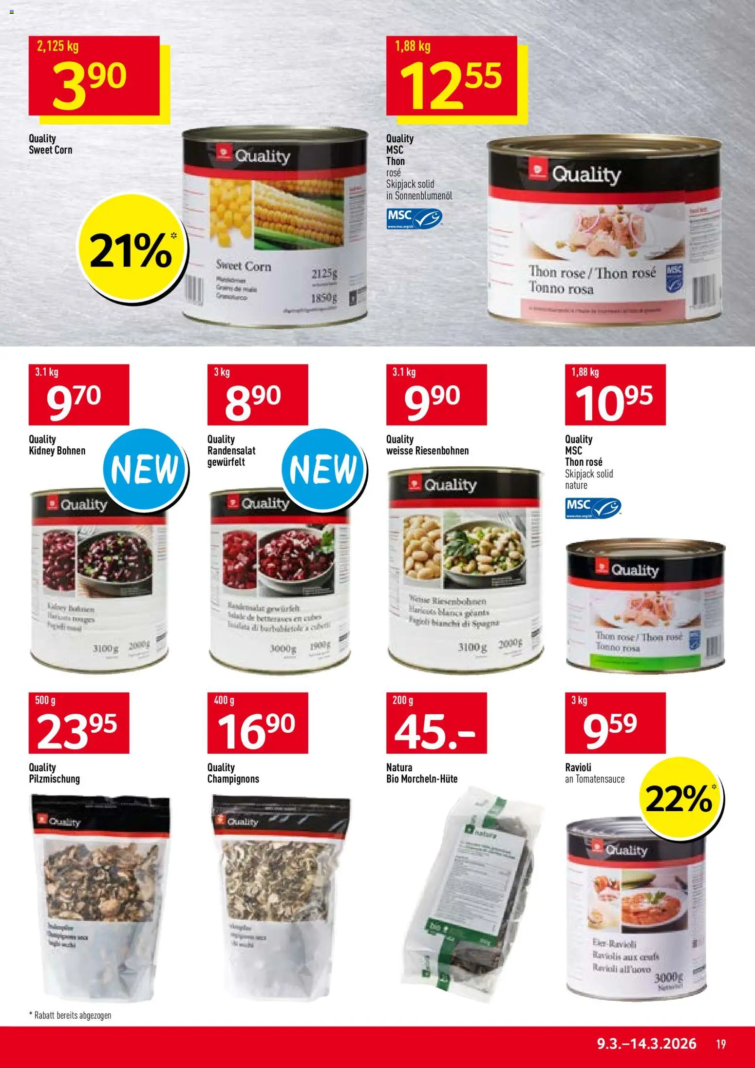 Prodega aktionen – gültig ab 09.03.2026 | Seite: 19 | Produkte: Champignons