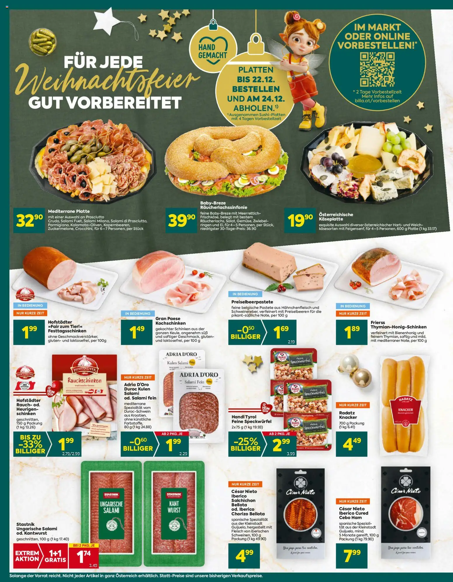 Billa Plus Flugblatt gültig ab 11.12.2025 | Seite: 8 | Produkte: Wurst, Salami, Schinken