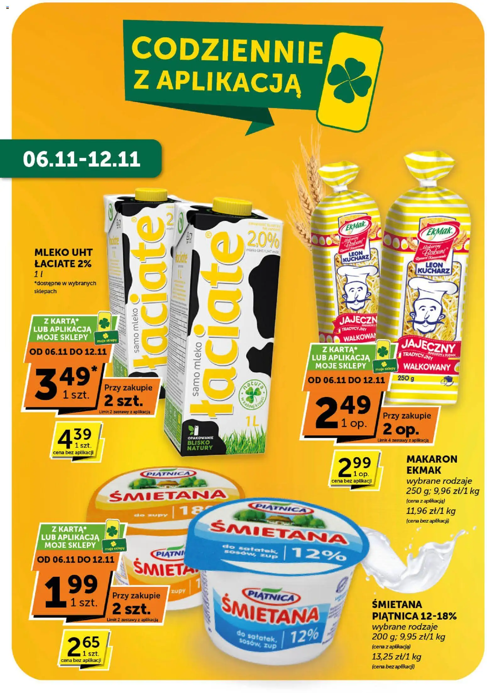 Groszek Gazetka - Market od 30.10.2025 | Strona: 23 | Produkty: Mleko, Śmietana, Makaron