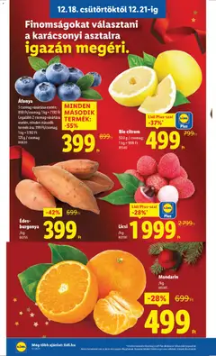 Bio citrom, 500 g / csomag - amely érvényes a következő dátumtól: 18.12.2025 | Oldal: 4 | Termékek: Áfonya, Burgonya, Mandarin, Citrom