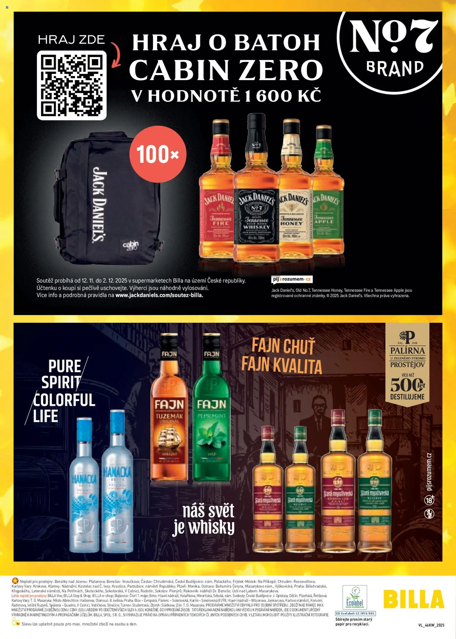 Billa Velký leták od 12.11.2025 | Strana: 34 | Produkty: Whiskey, Batoh, Whisky, Tuzemák