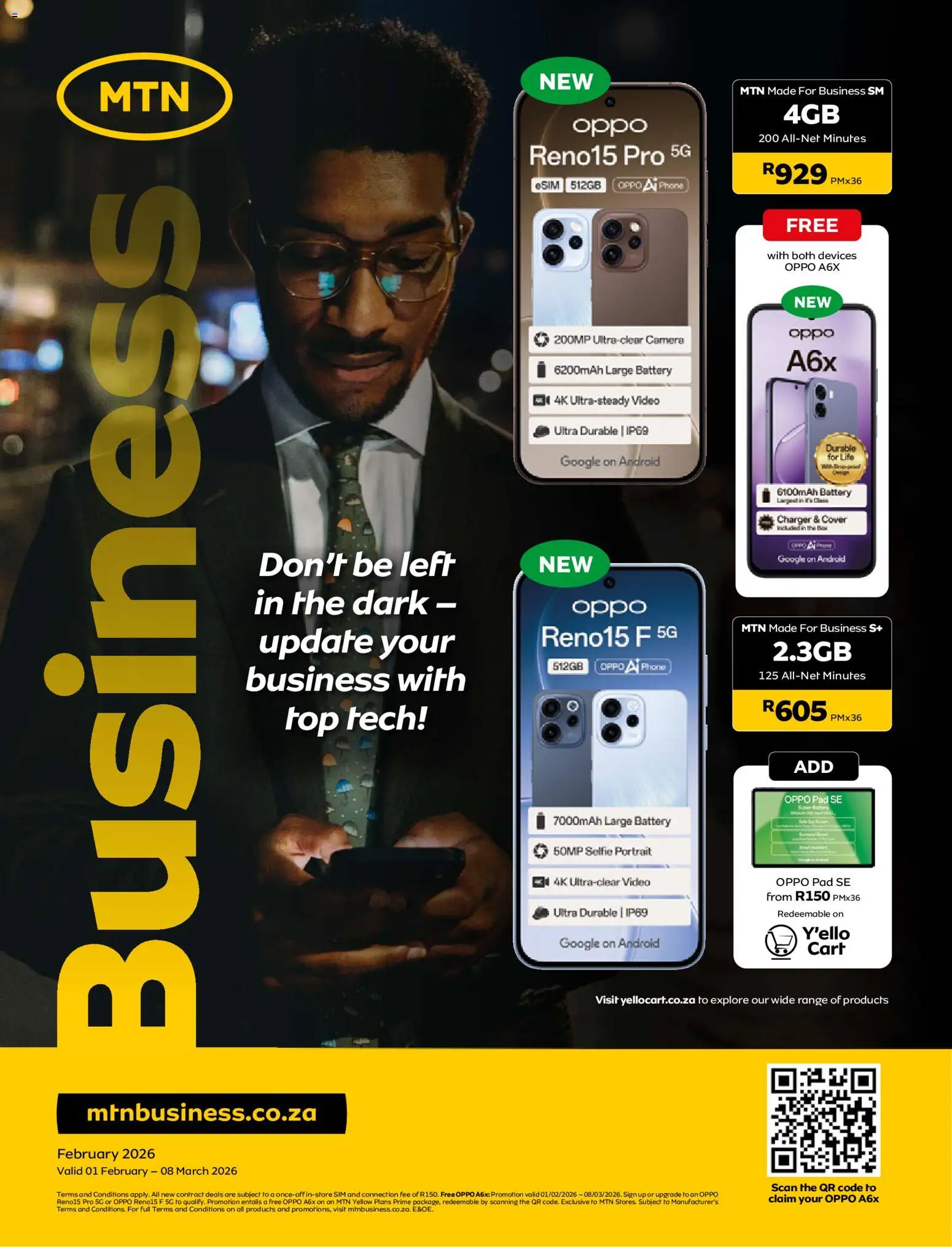 New MTN catalogue – valid from 01.02.2026 | Page: 1 | Products: Cover, Phone, Camera, Battery