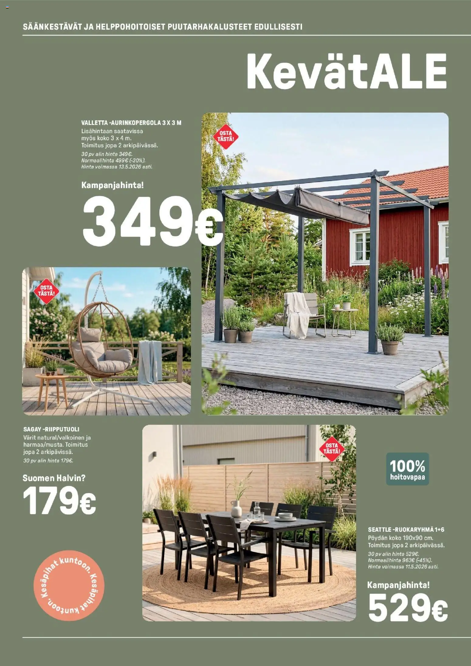 Masku tarjoukset – voimassa 28.04.2026 alkaen | Sivu: 2 | Tuotteet: Ruokaryhmä, Puutarhakalusteet