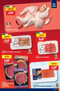 Anteprima del volantino Volantino Aldi	 valido a partire dal 01.12.2025 | Pagina: 5 | Prodotti: Bovino, Pollo, Salmone, Suino