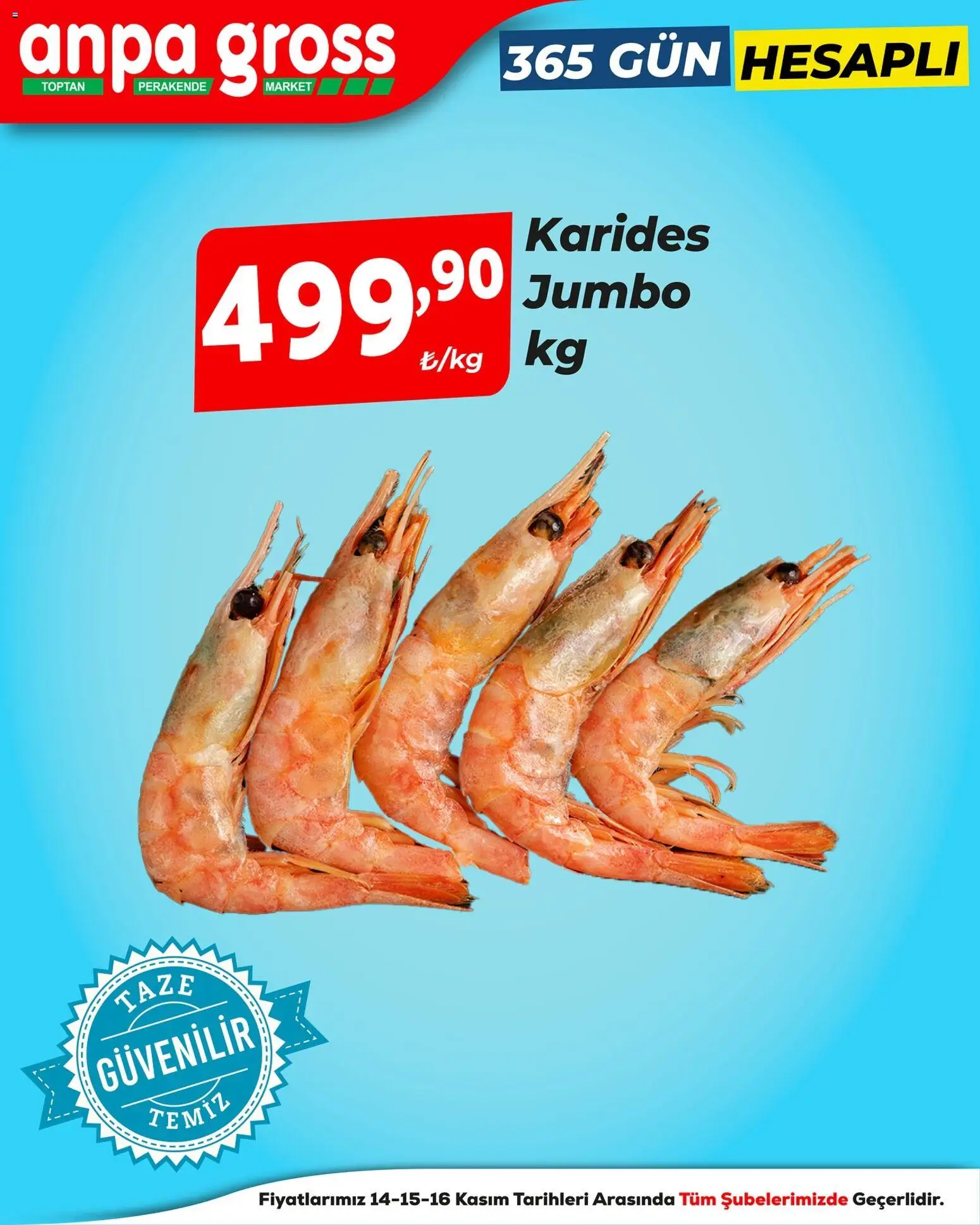 Anpa Gross Levrek, somon, karides ve daha - 14.11.2025 tarihinden itibaren geçerlidir | Sayfa: 2