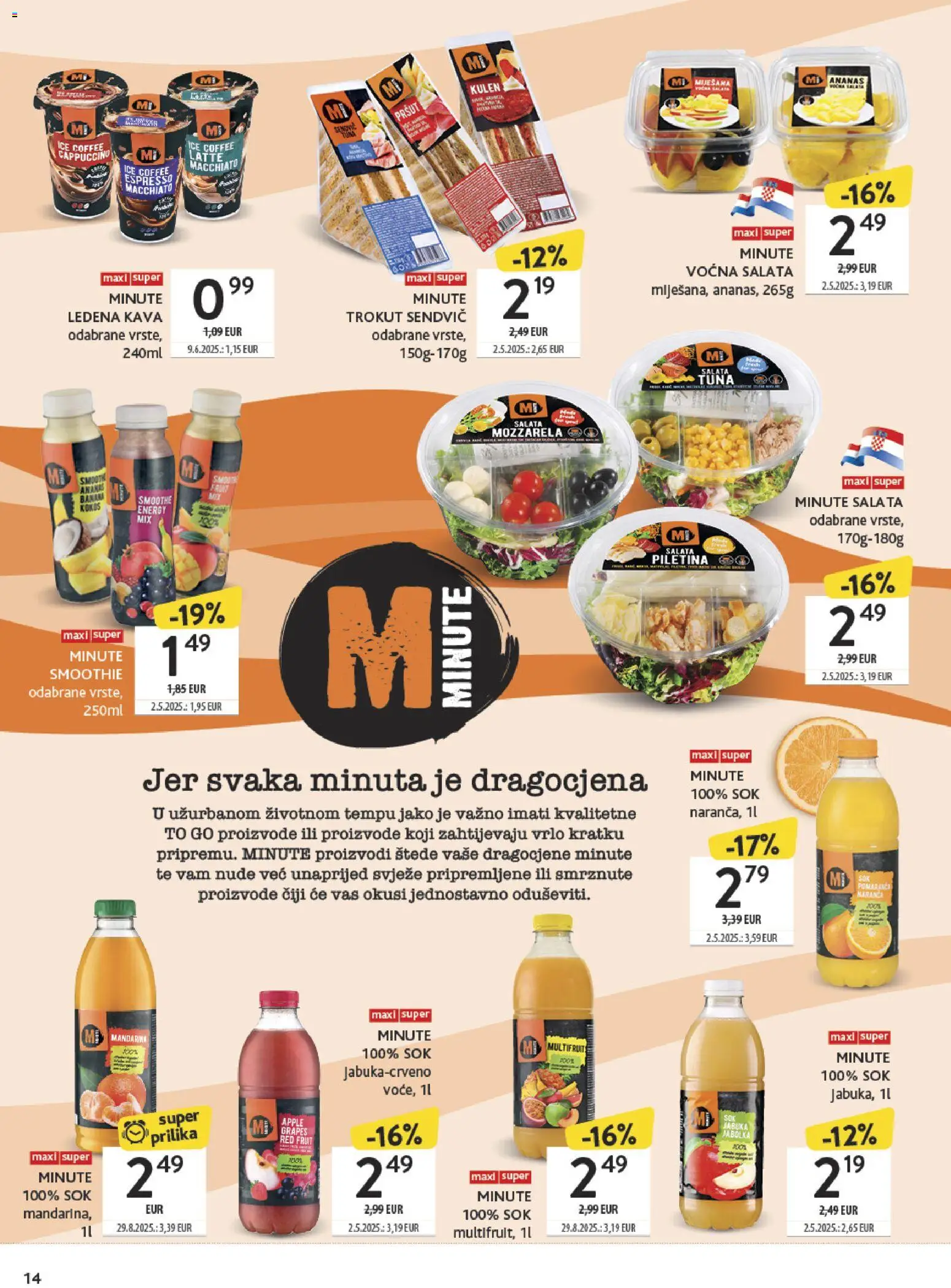 Konzum katalog | vrijedi od 19.01.2026 | Stranica: 14 | Proizvodi: Piletina, Ledena kava, Smoothie, Tuna